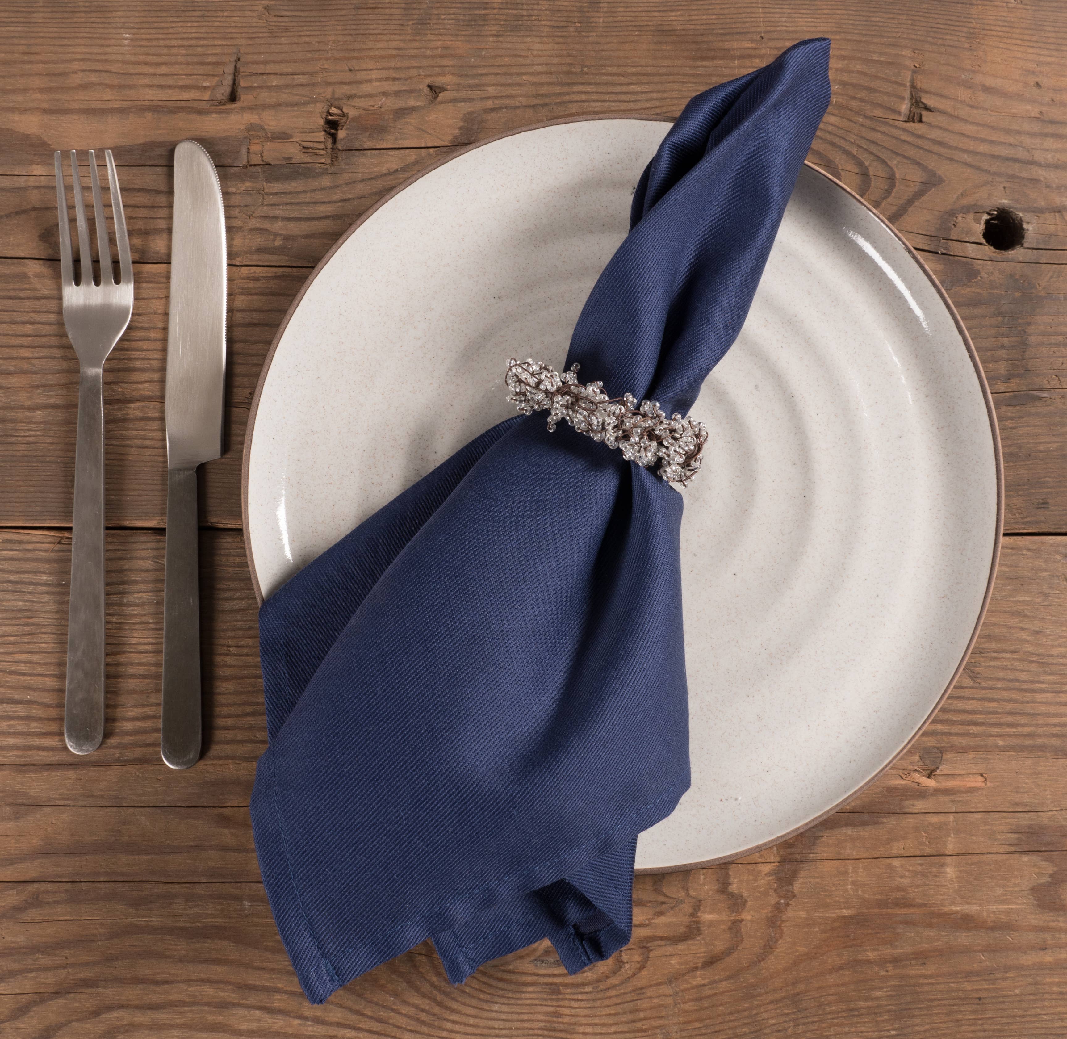 Large Solid Dinner Napkins