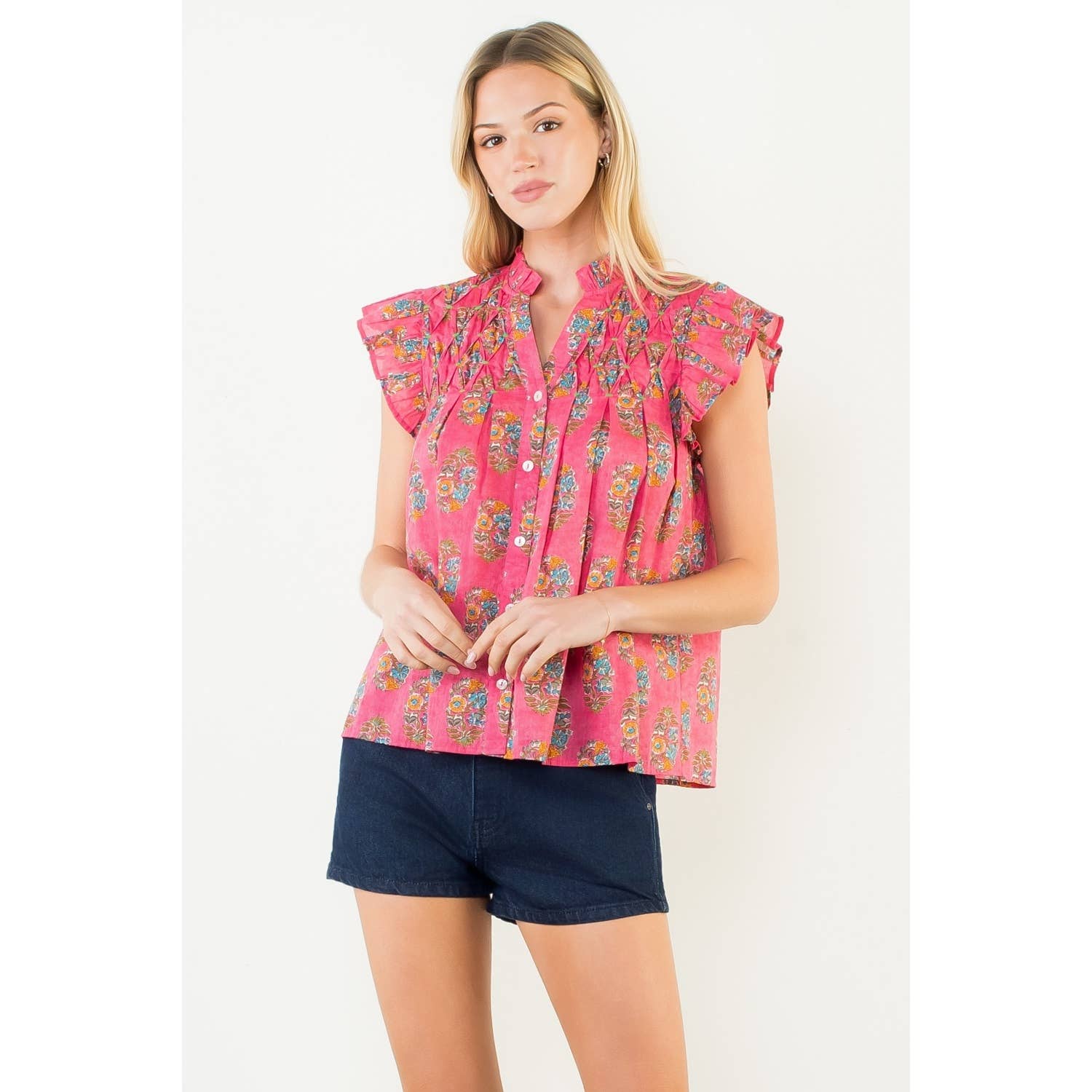 Lizzie Flutter Sleeve Blouse