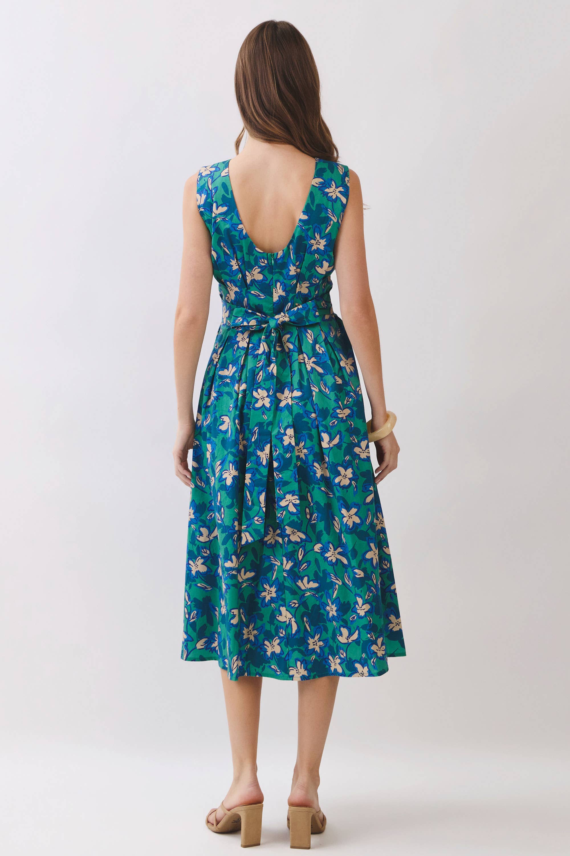 Leigha Fit & Flare Midi Dress