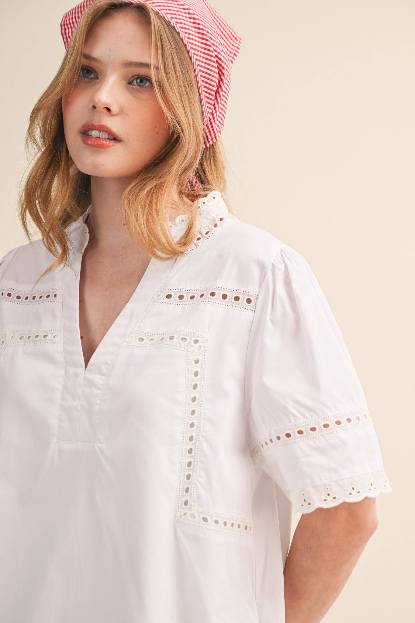 The Lace Trim Tunic Dress