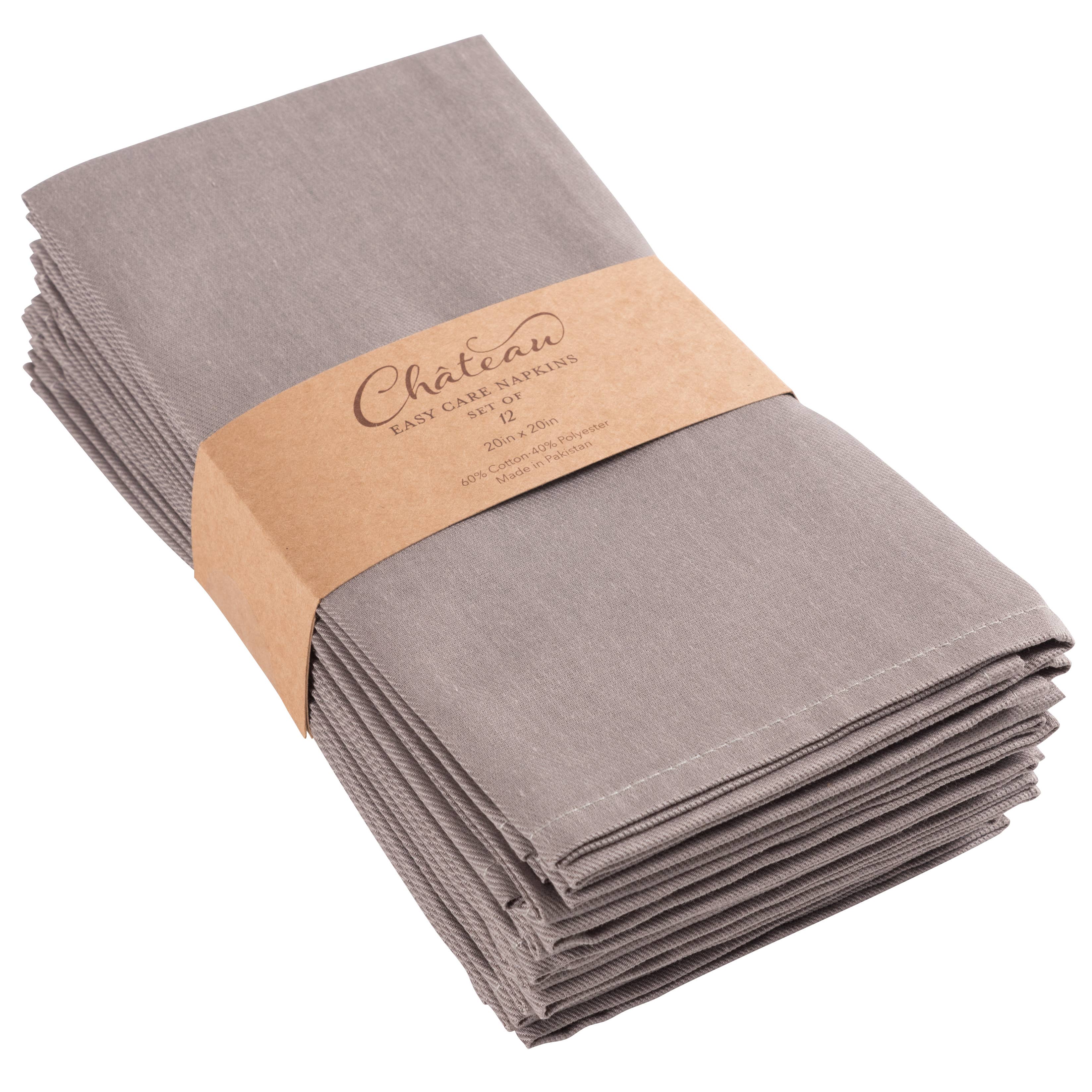 Large Solid Dinner Napkins