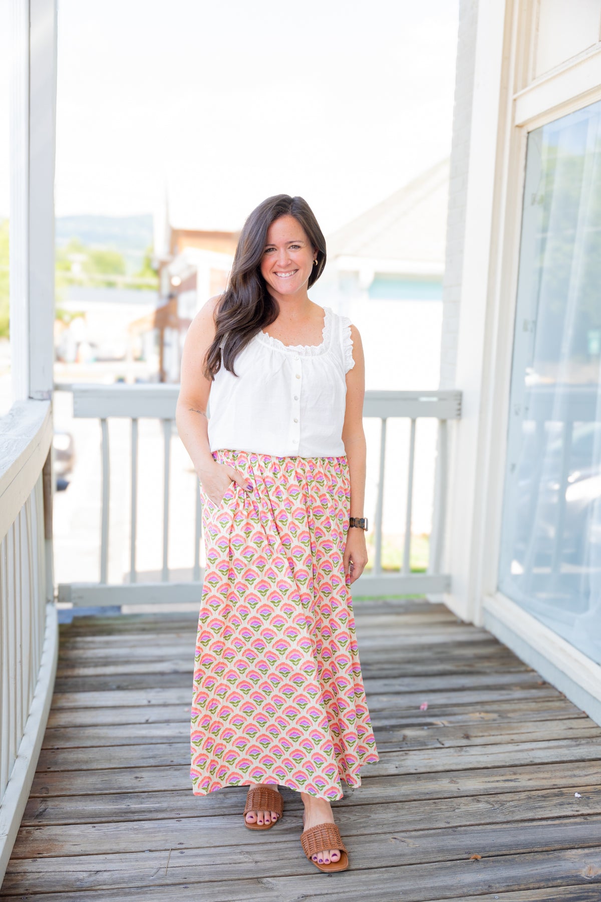 Joanna Floral Midi Skirt
