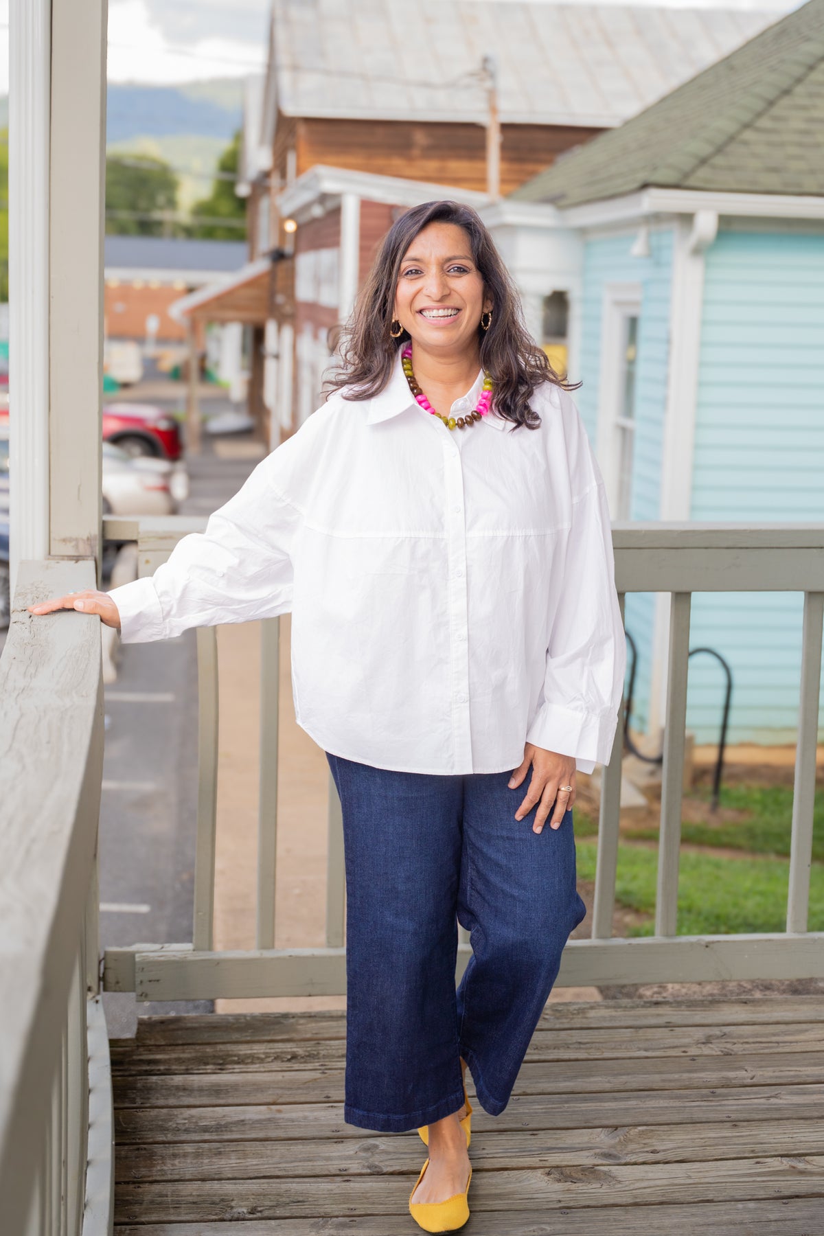 Claire Poplin Button Down Shirt