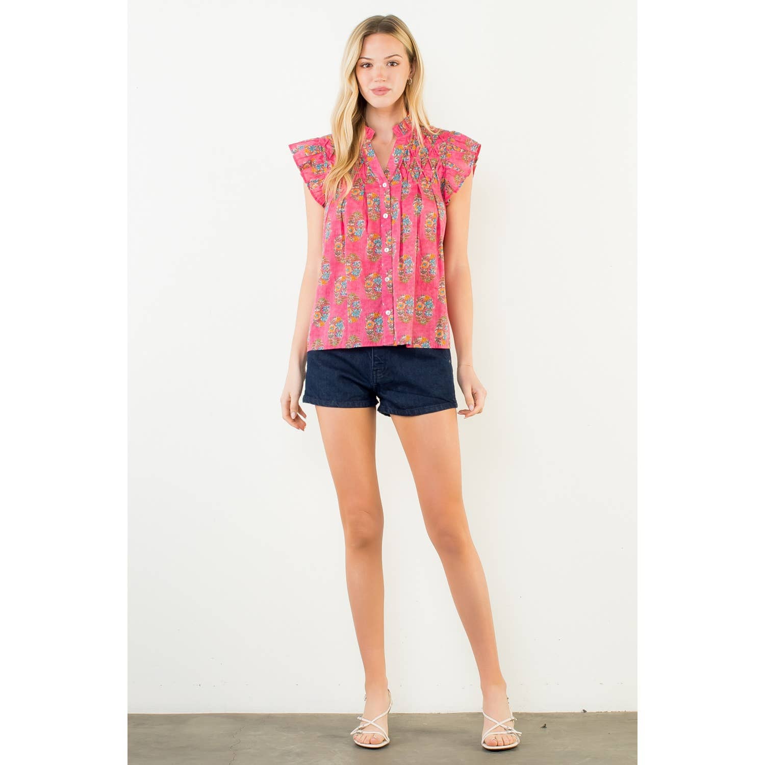 Lizzie Flutter Sleeve Blouse