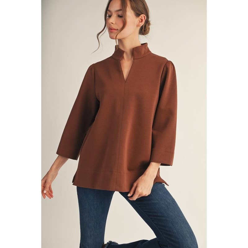 The Eleanor Stand Collar Tunic