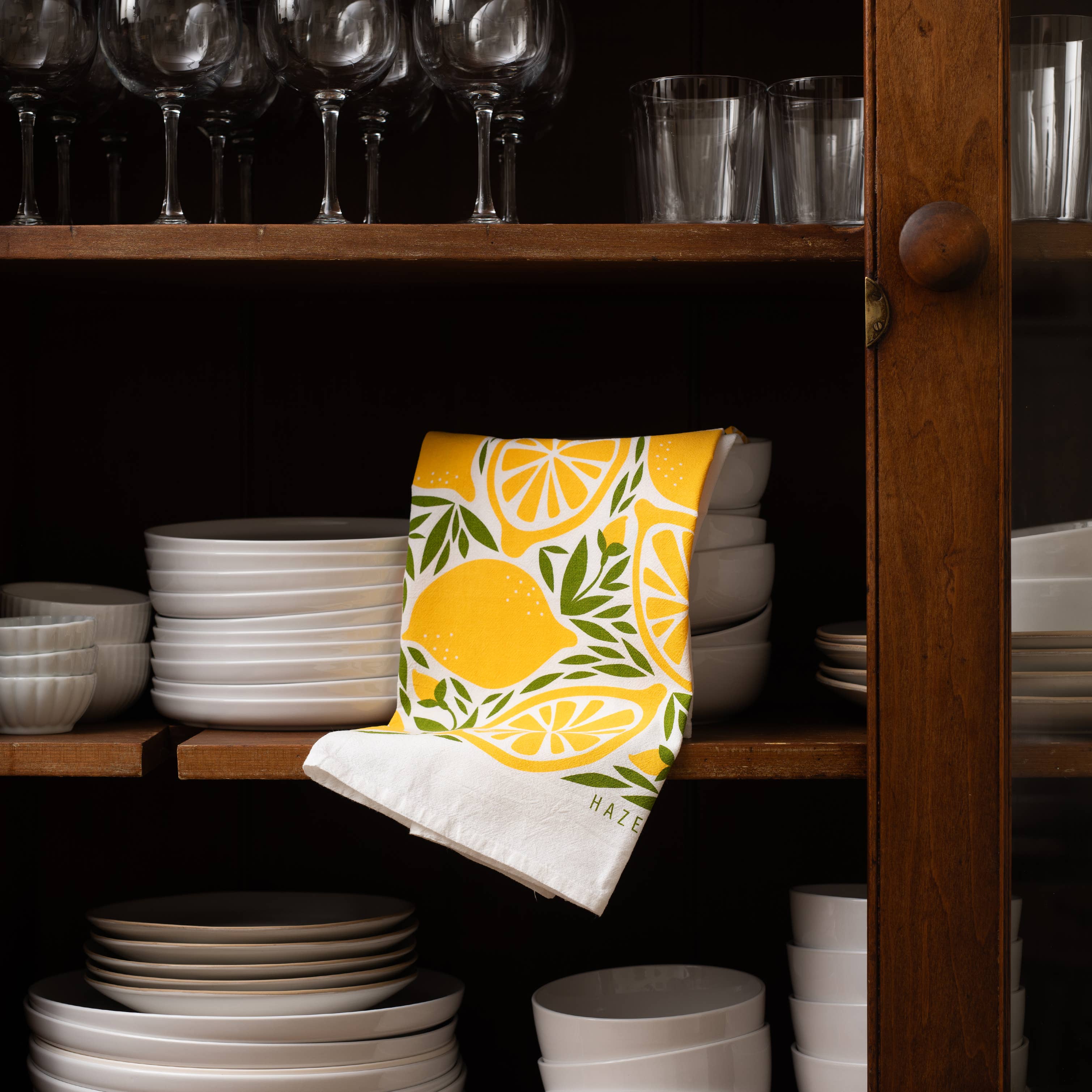 Lemon Tea Towel / Kitchen Decor / Midwest Made