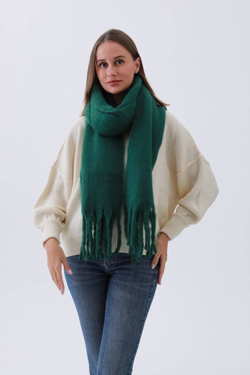 Cozy Knit Rose Scarf
