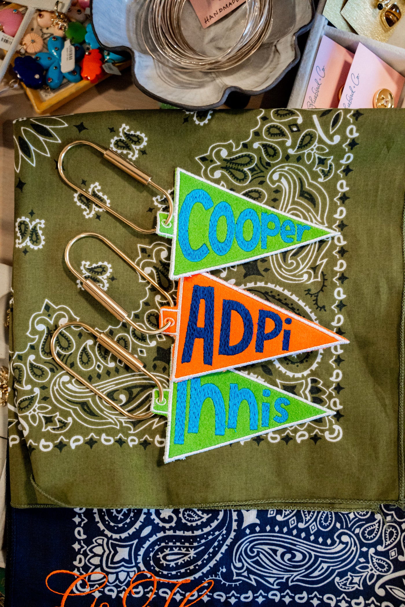 Custom Pennant Flag Key Chain