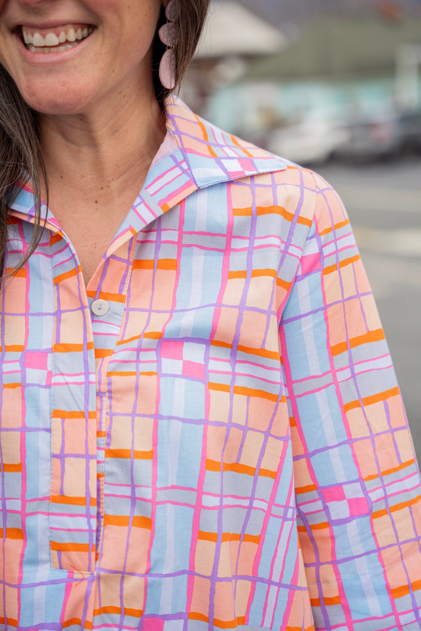 Plaid Midi Swing Dress