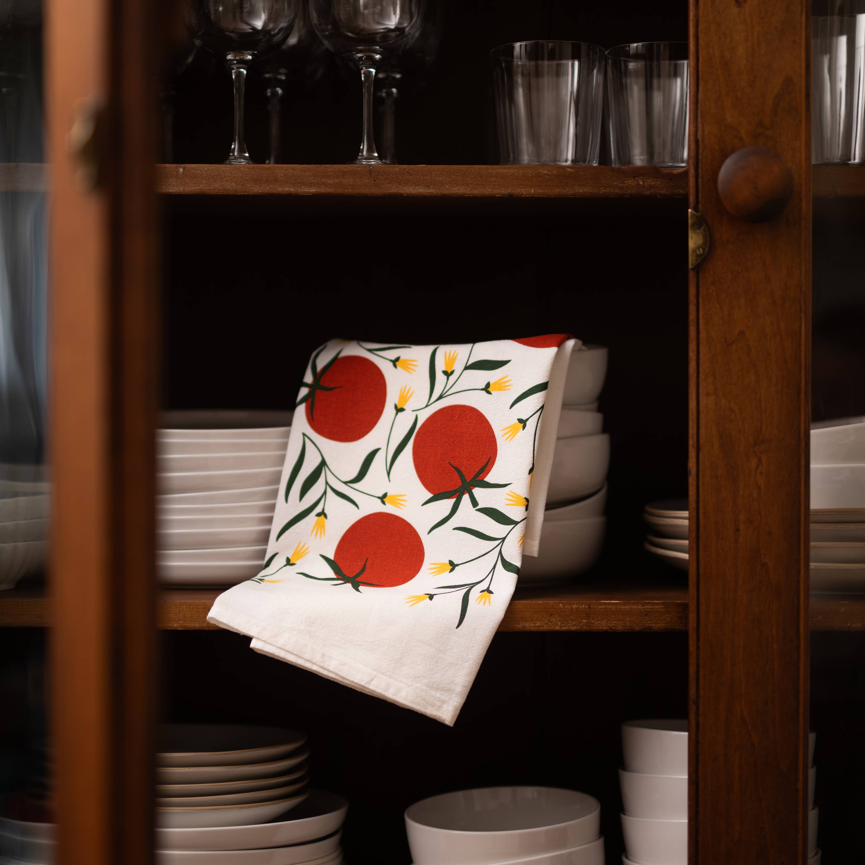 Tomatoes Tea Towel / Kitchen Decor / Midwest Made