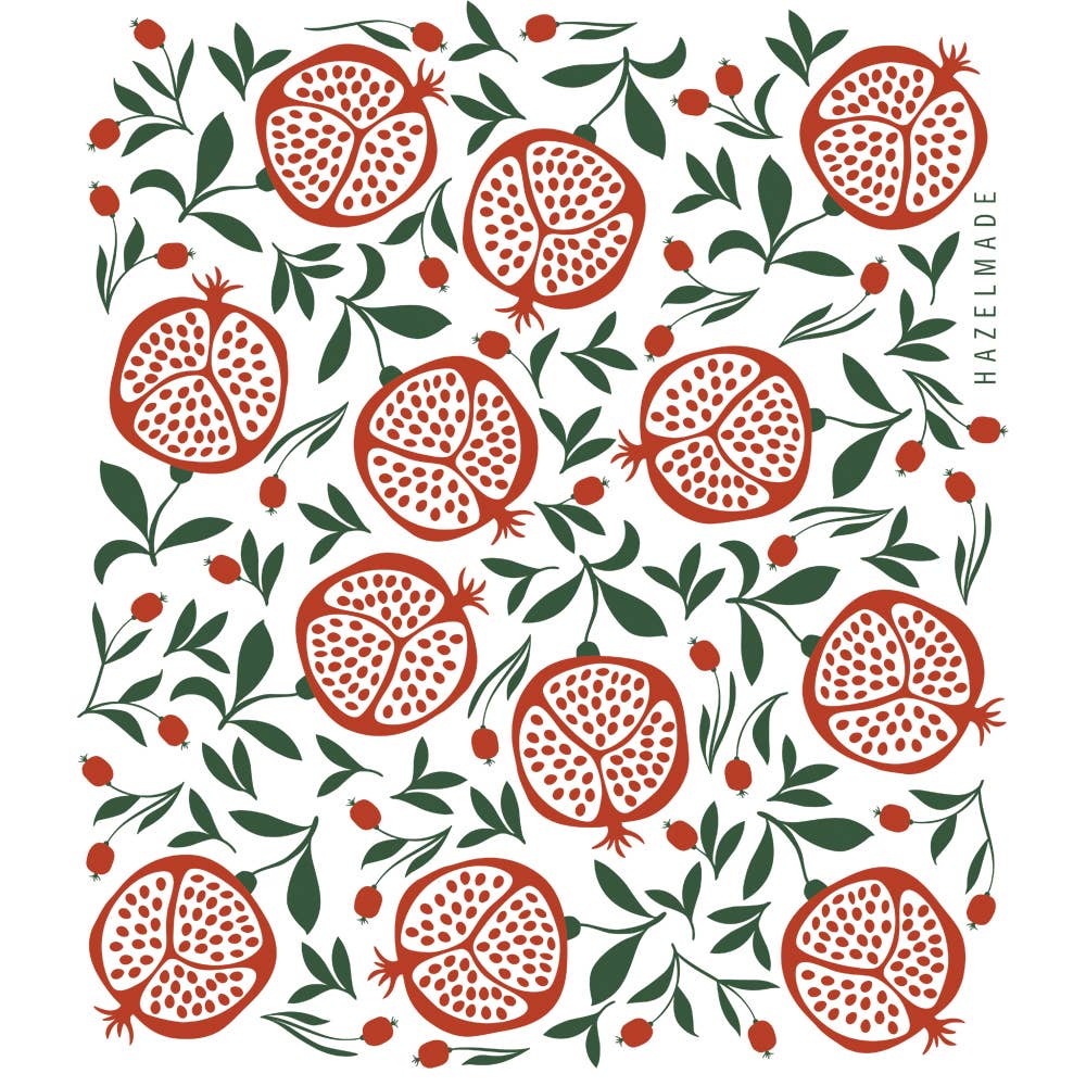 Pomegranates Tea Towel / Holiday / Midwest Made