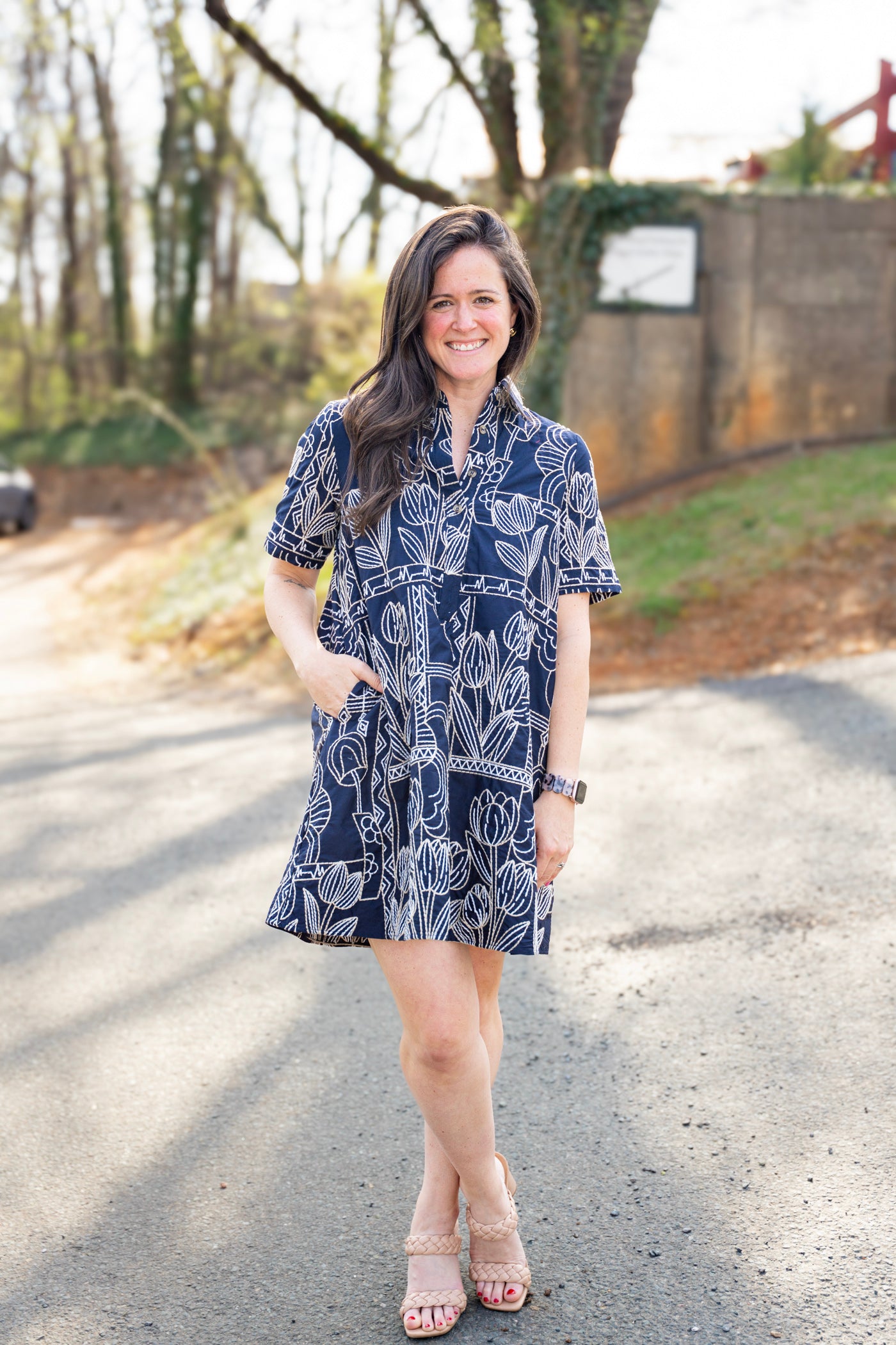 Selene's Stitch Shirt Dress