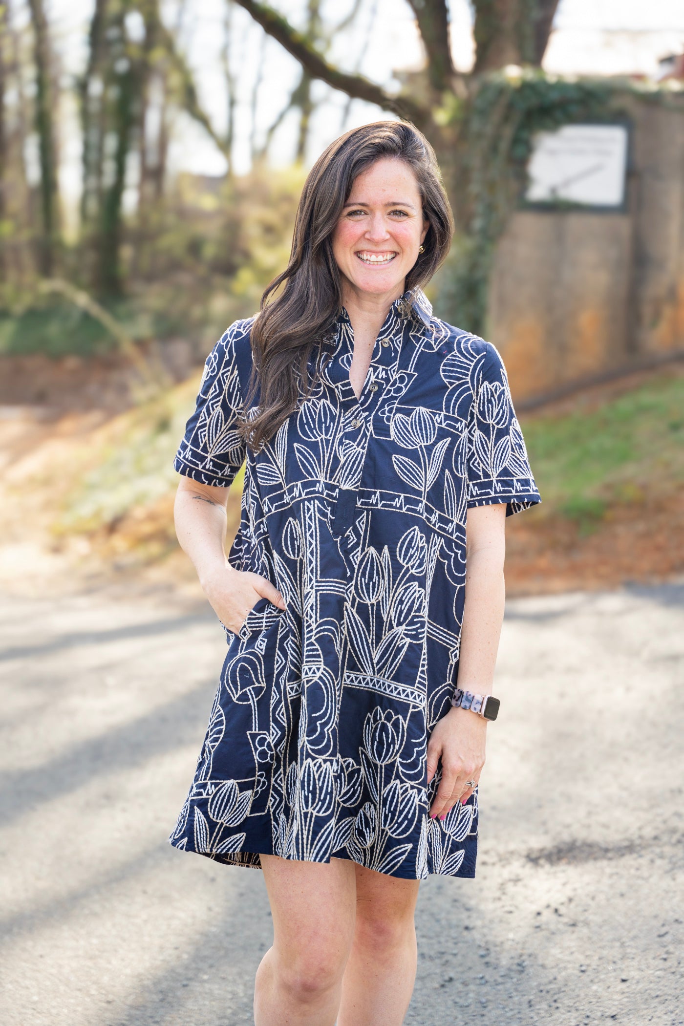 Selene's Stitch Shirt Dress