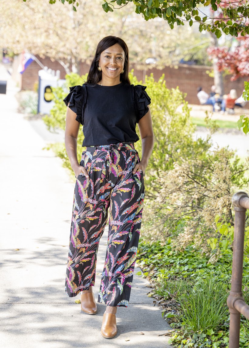 Black Ruffle Sleeve Top