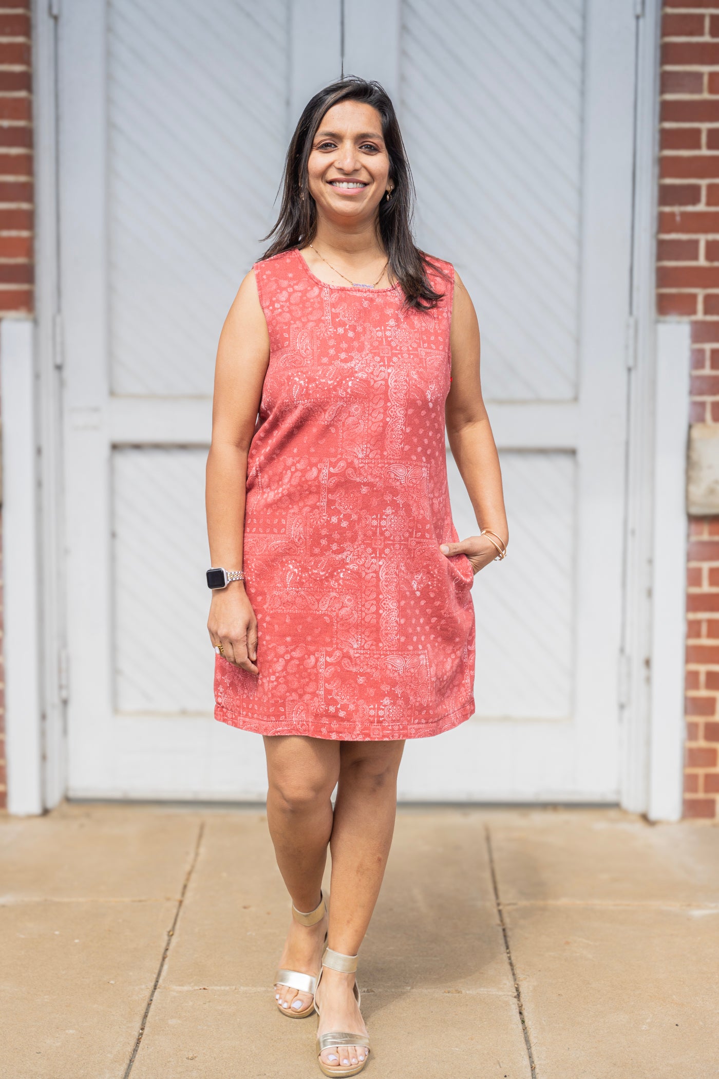 The Bandana Print Shift Dress