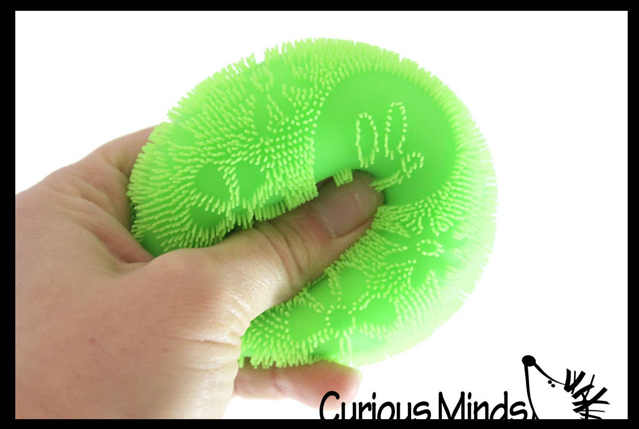 1 NeeDoh Fuzzball FLOWER POWER Soft Doh Filled Stretch Ball