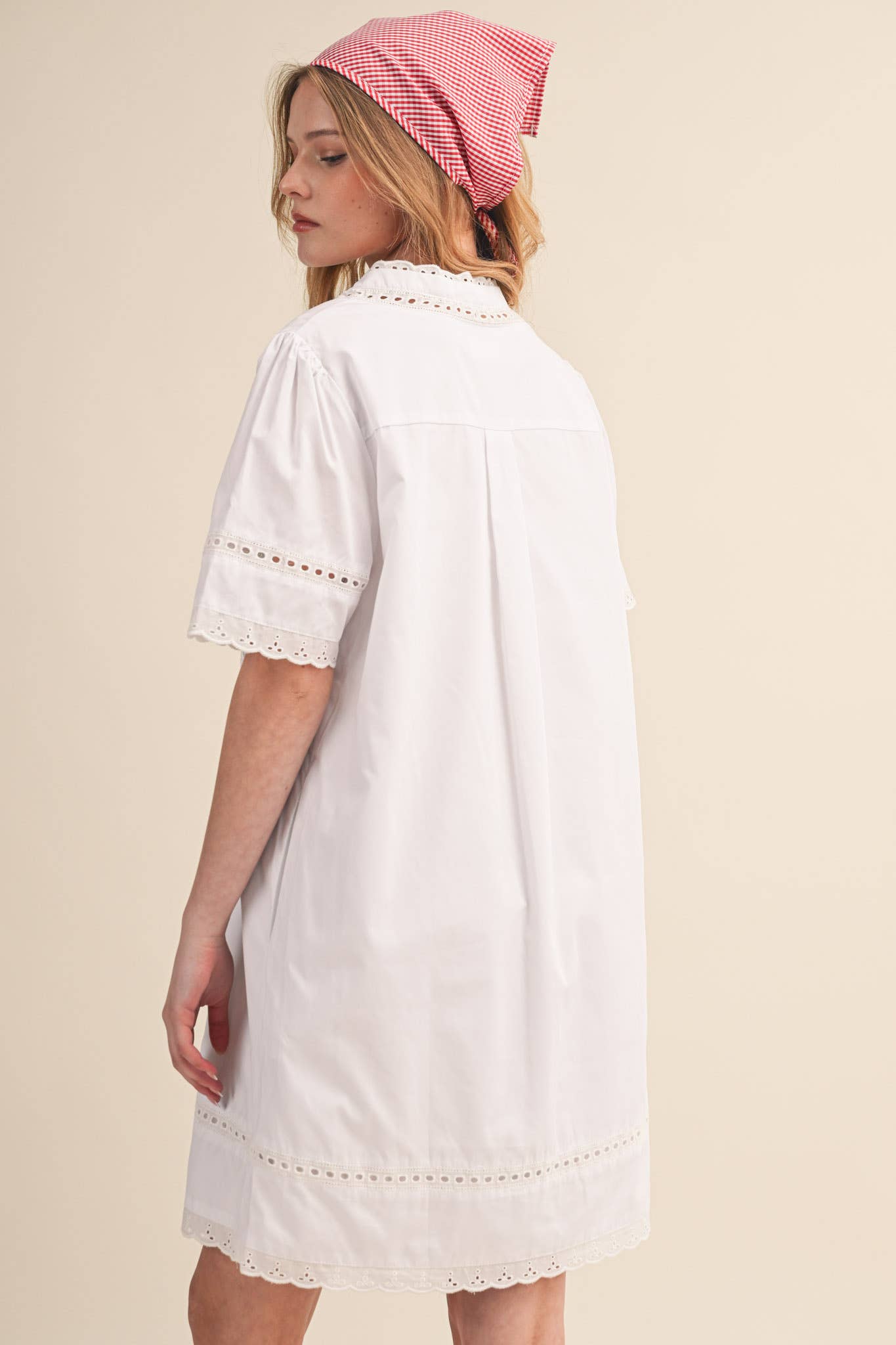 The Lace Trim Tunic Dress