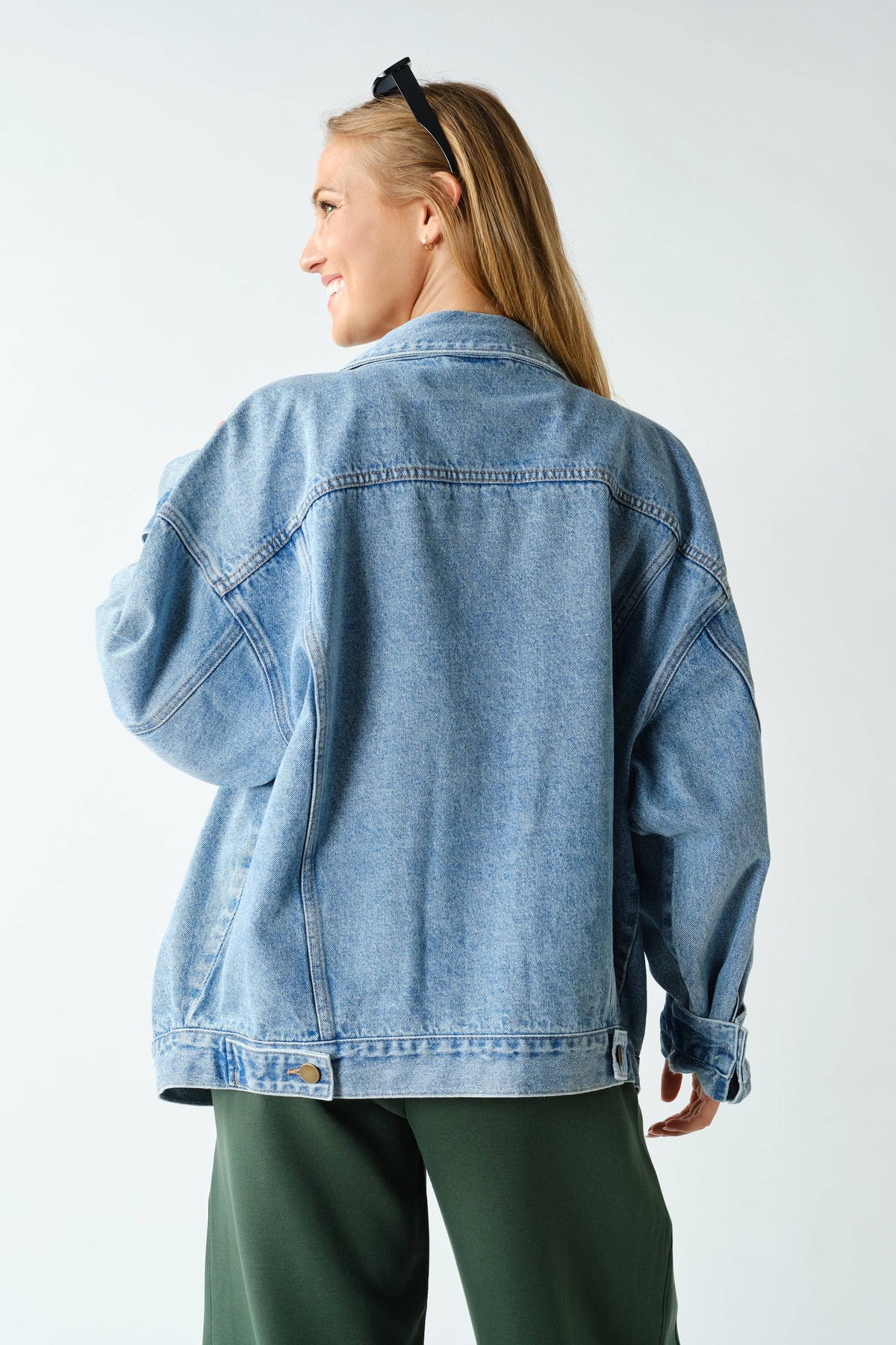 Boxy-Cut Denim Jacket