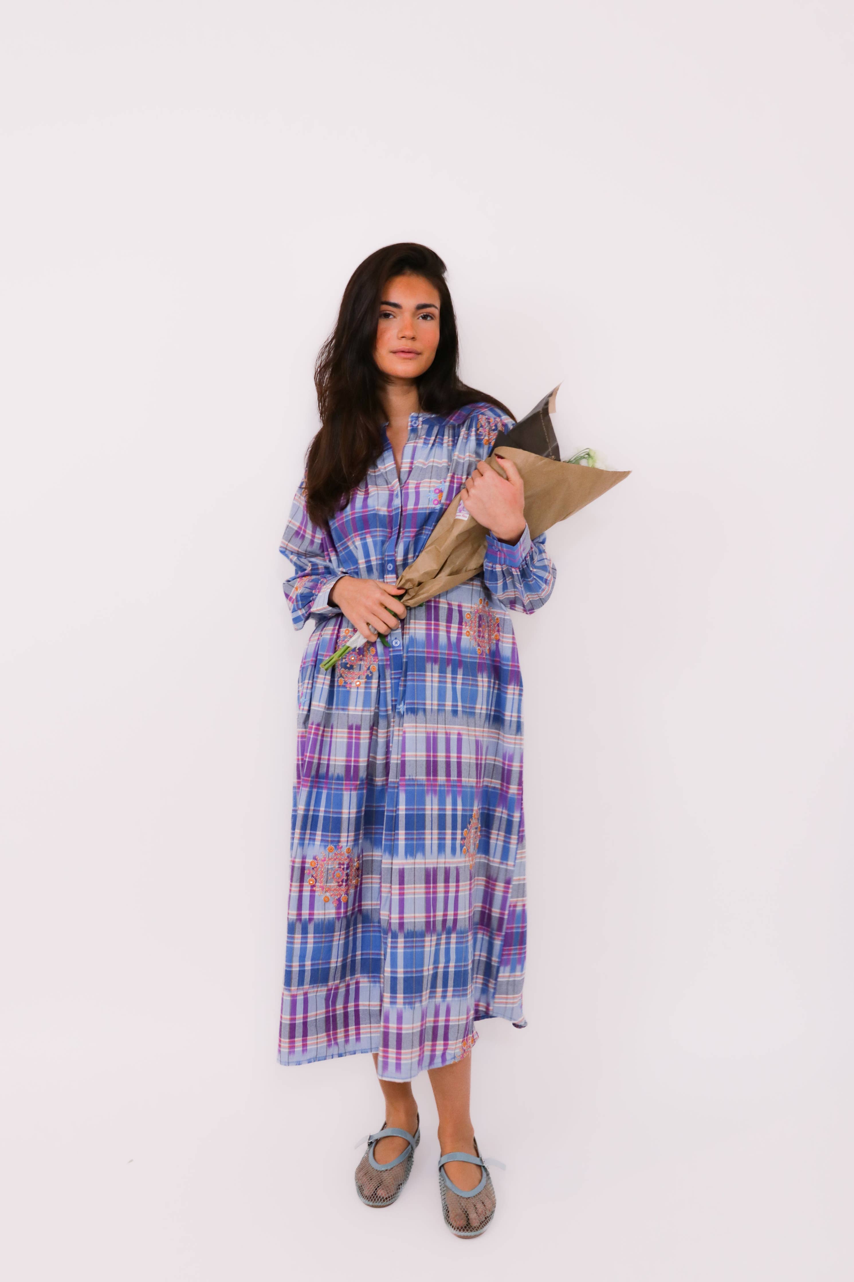 Silla Embroidered Maxi Dress