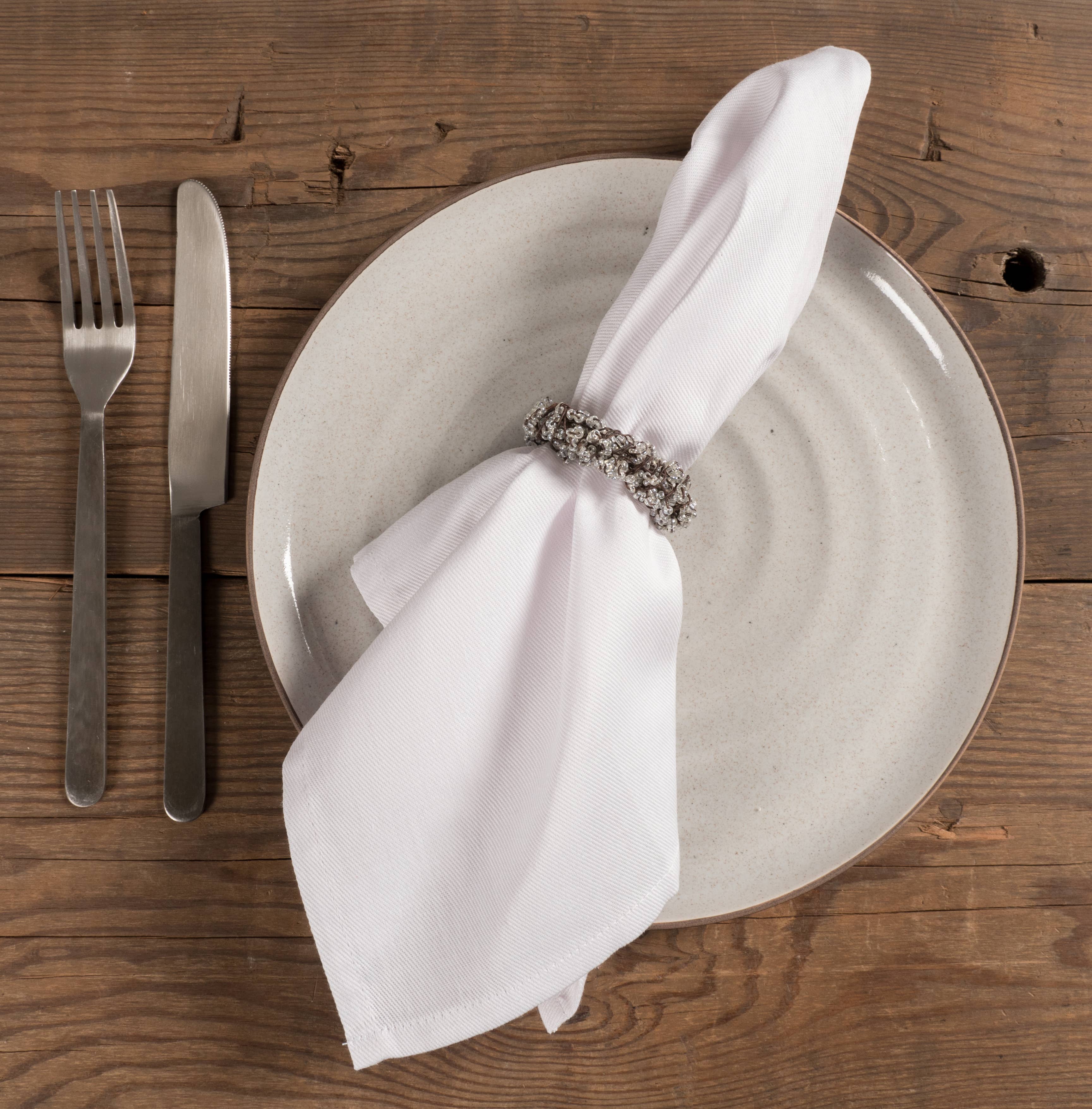Large Solid Dinner Napkins