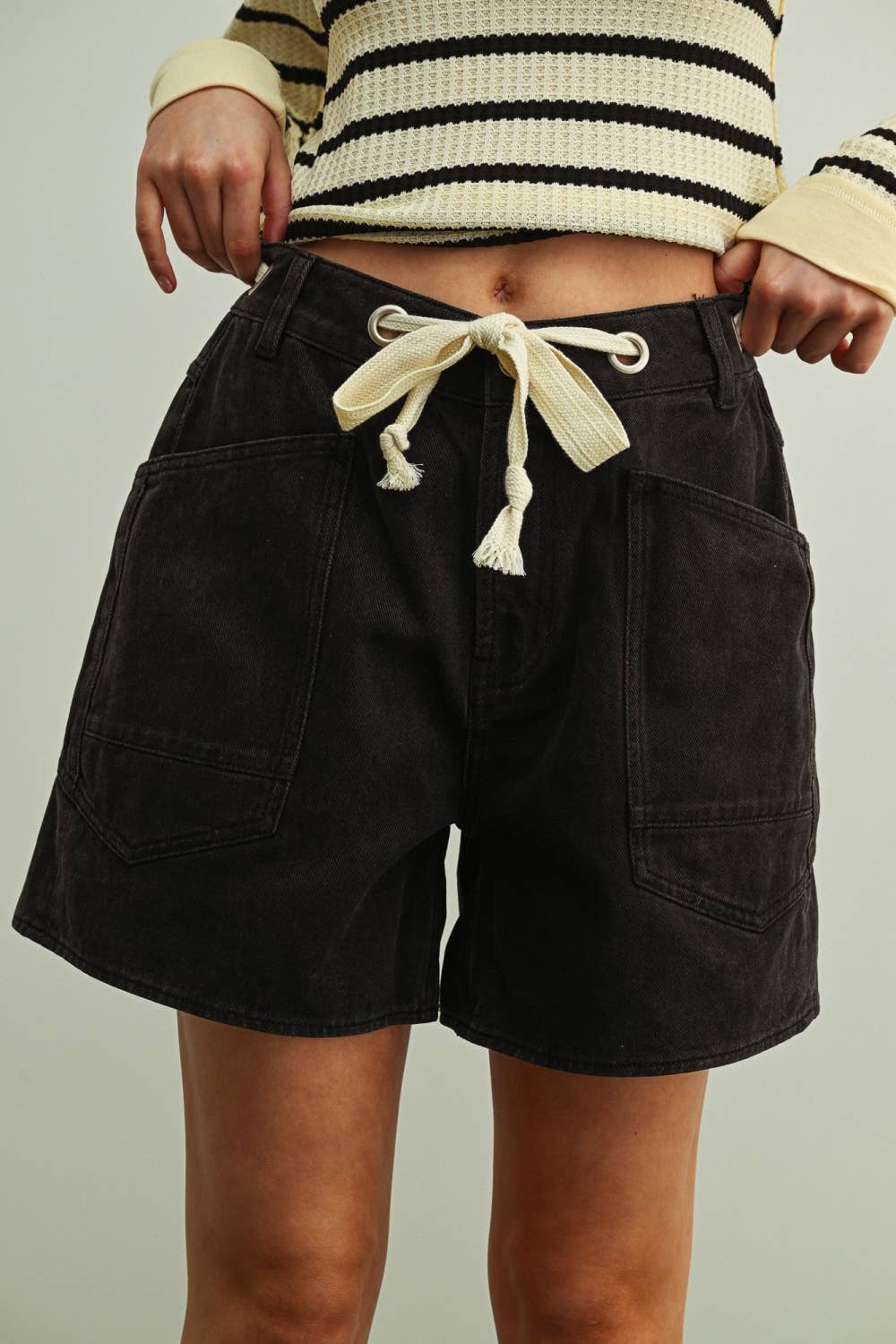 Marin Tie Belt Shorts