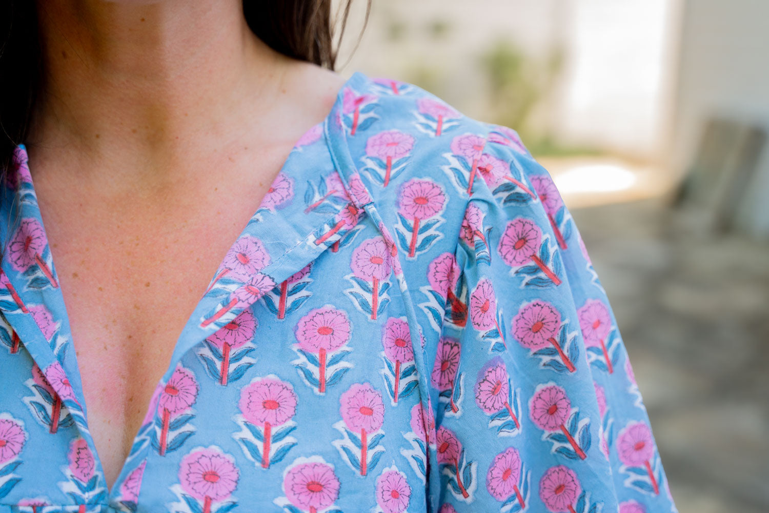 Jena Floral Block Print Dress