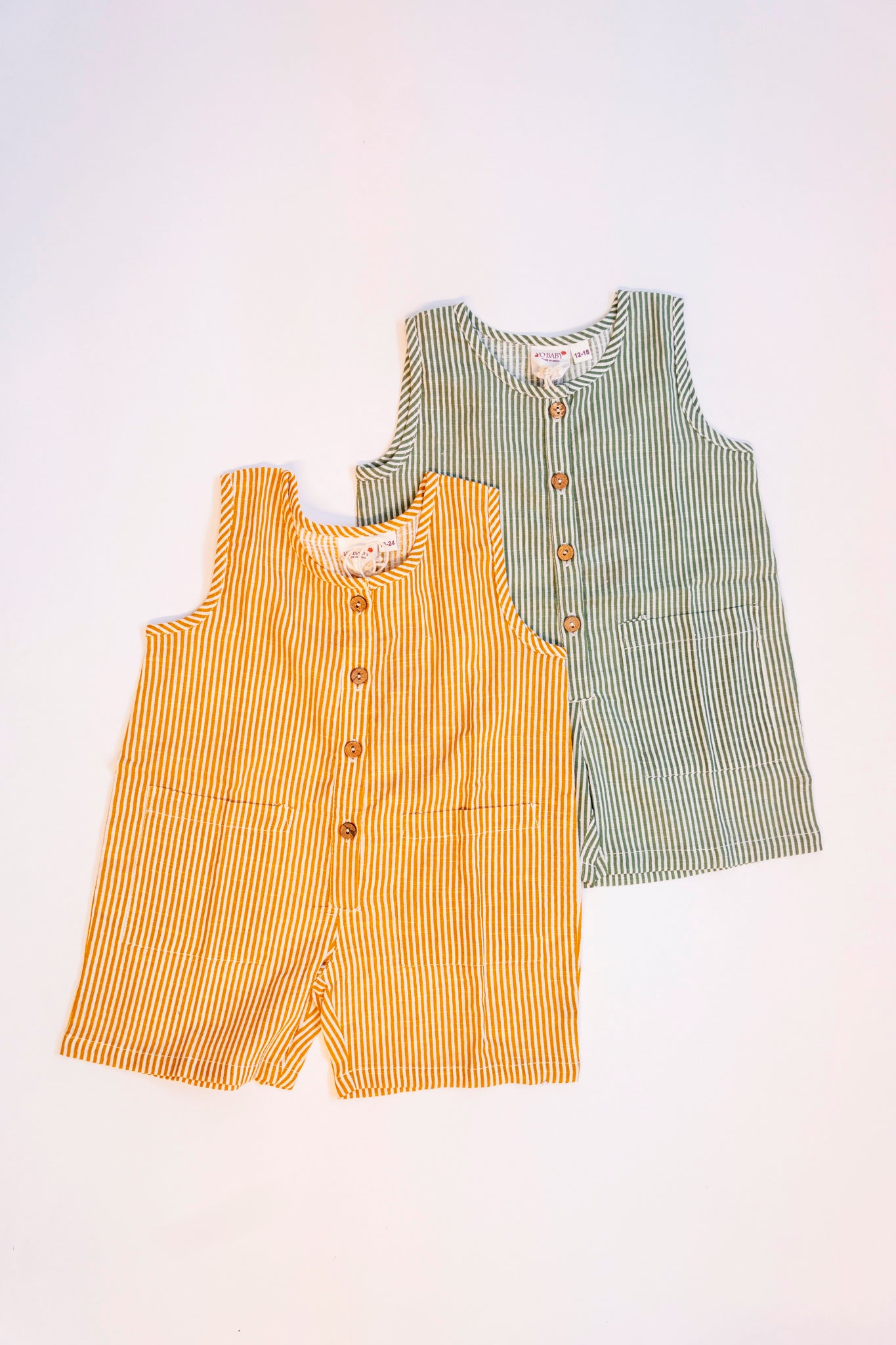Mustard Stripe Short Jon Jon