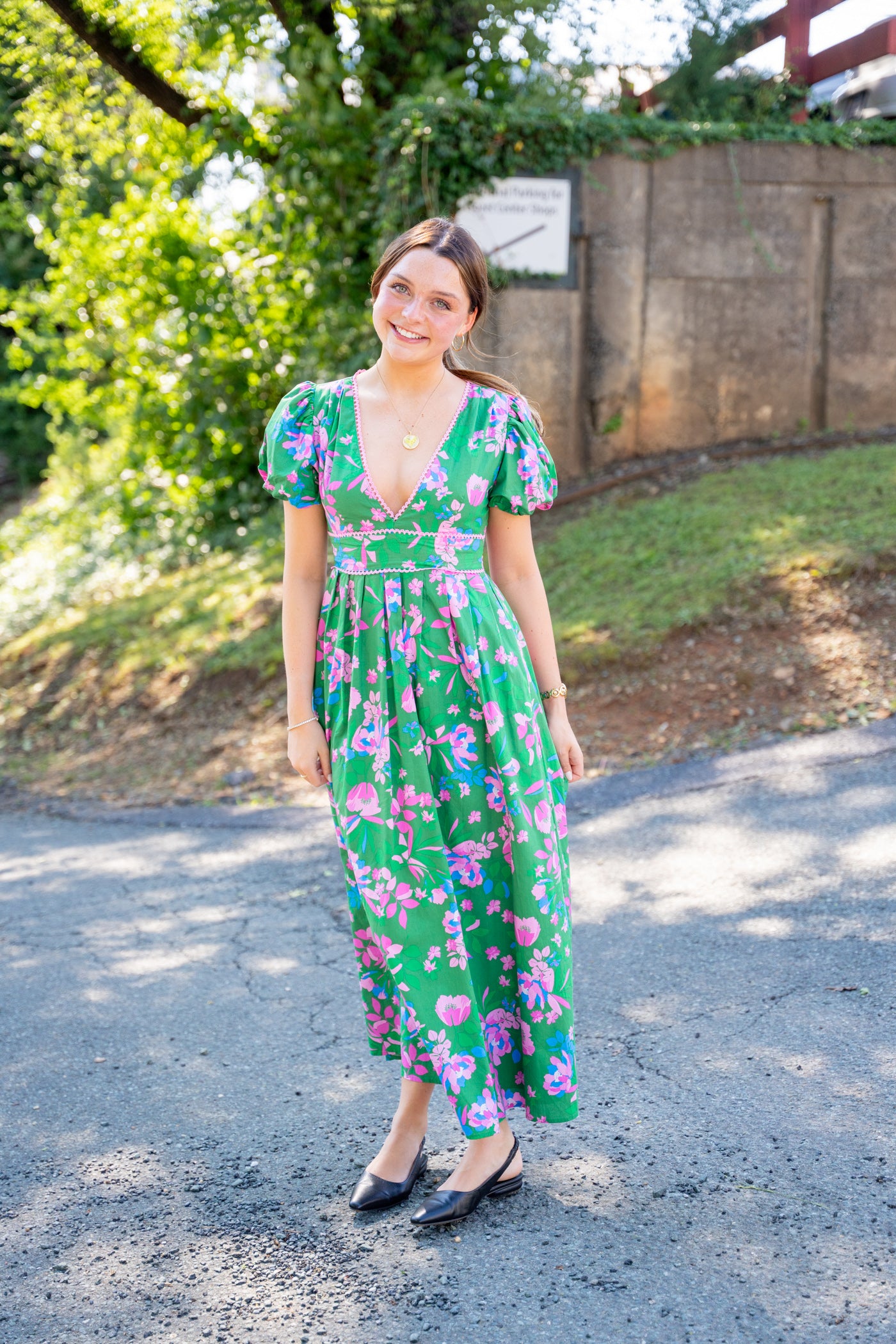 Jaylene Pleated Maxi Dress