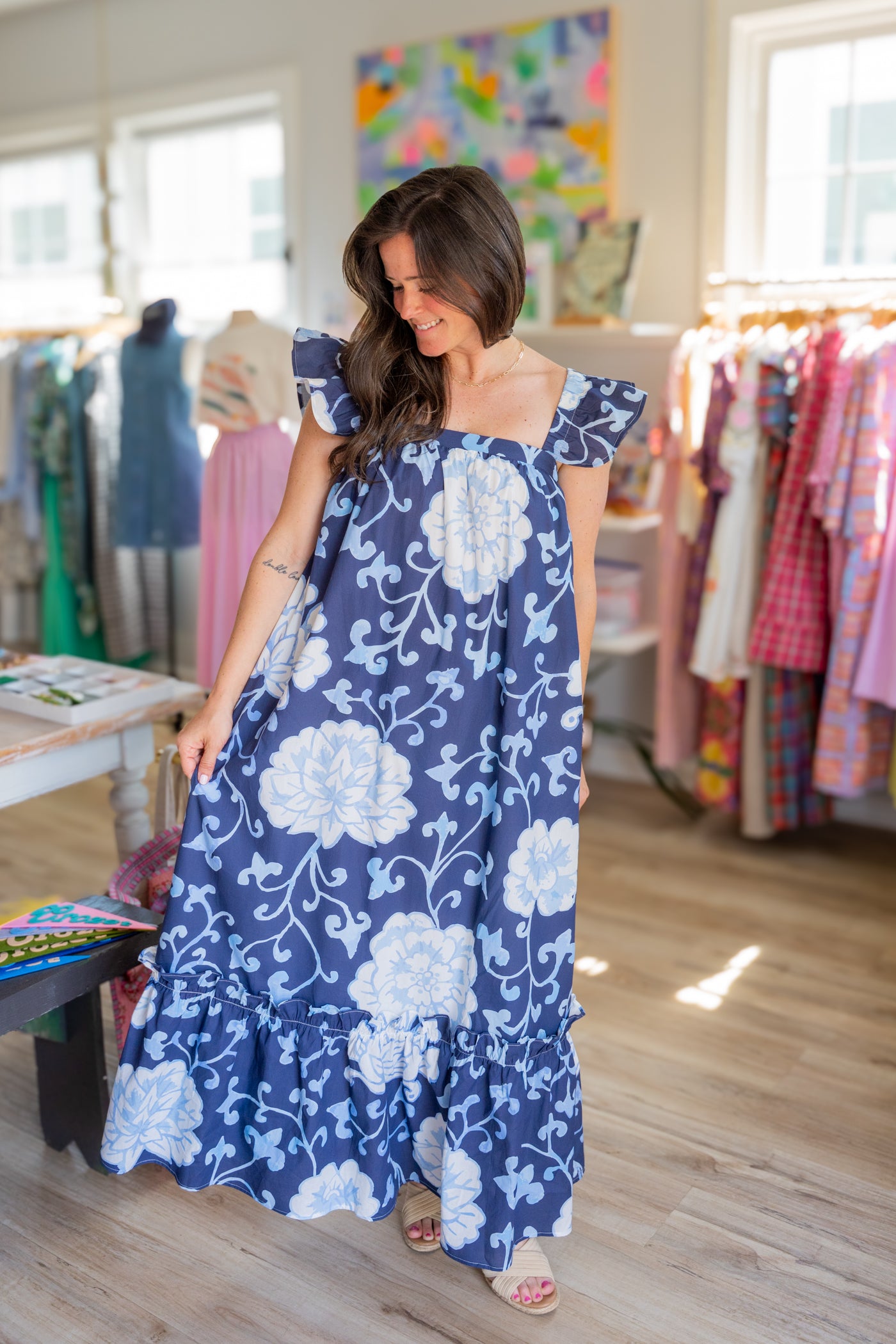 Bluebell Breeze Maxi Dress Small