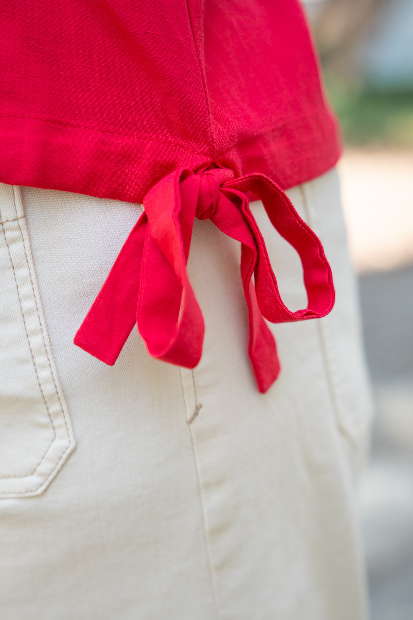 The Cherry Side Hem Top