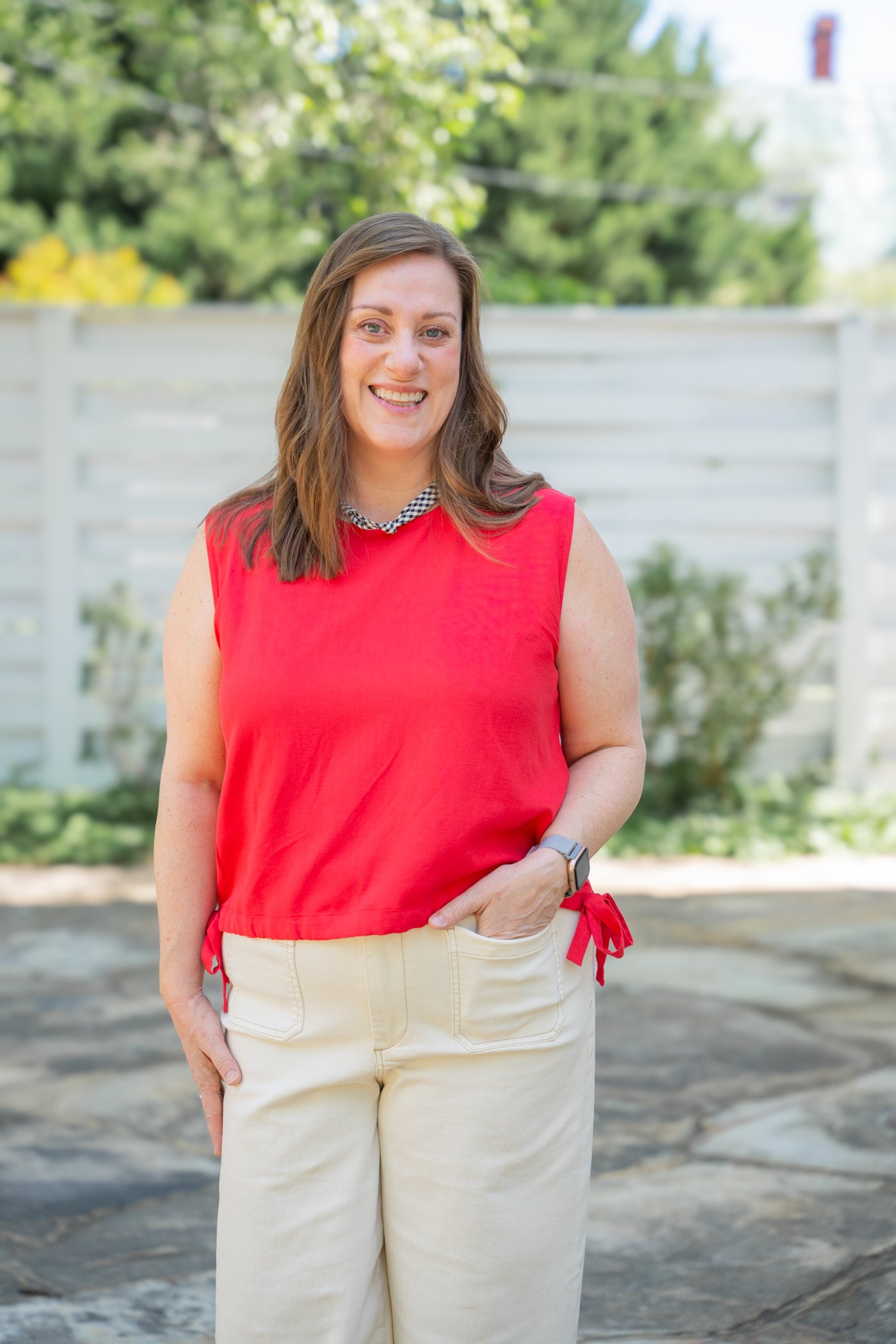 The Cherry Side Hem Top