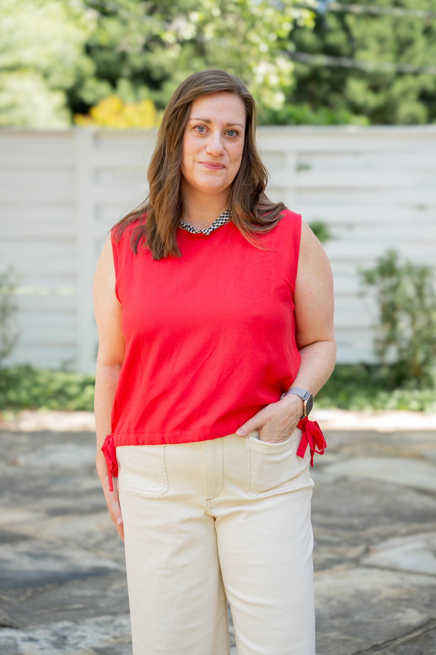The Cherry Side Hem Top