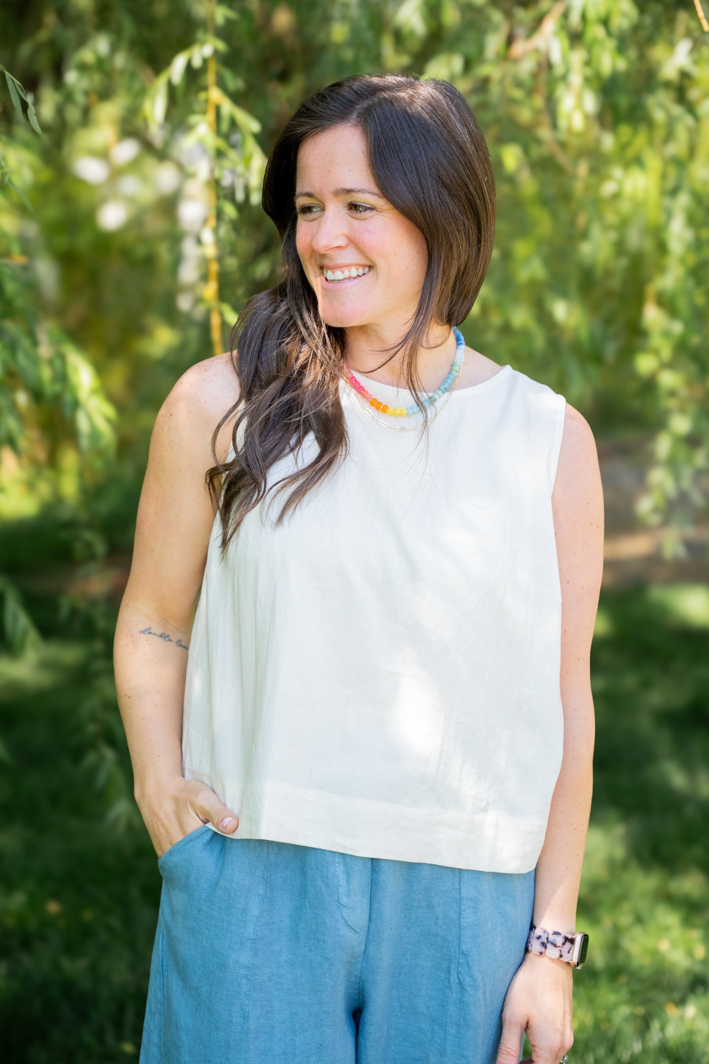 The Linen Blend Tank