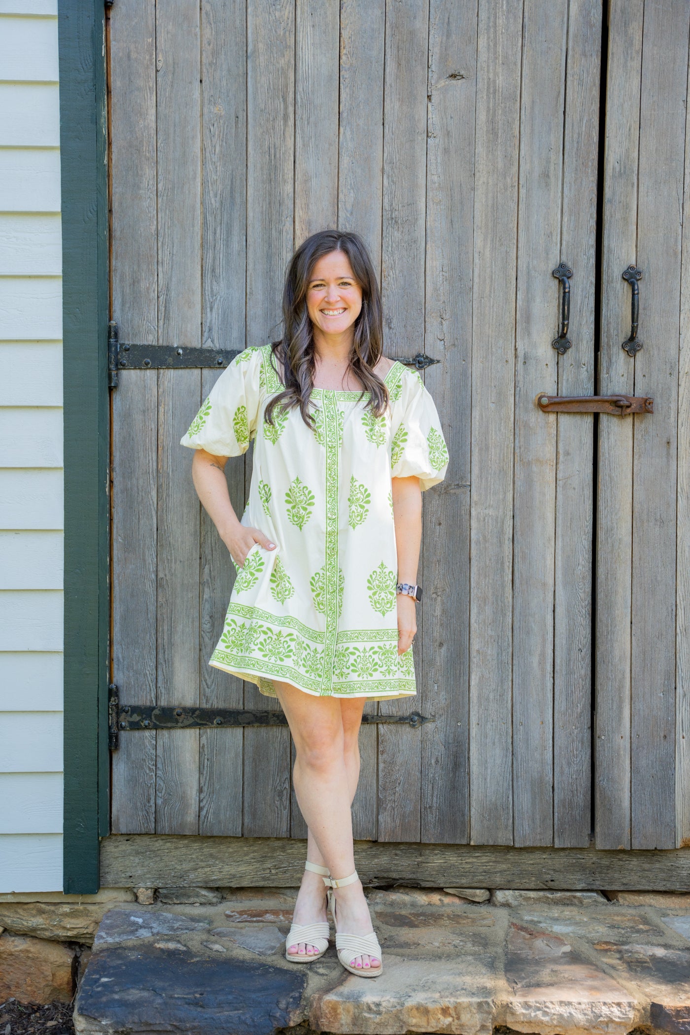 blue cheese dressing recipe epicurious Stretch Cotton Printed Jordan Dress Blue Parrot Print