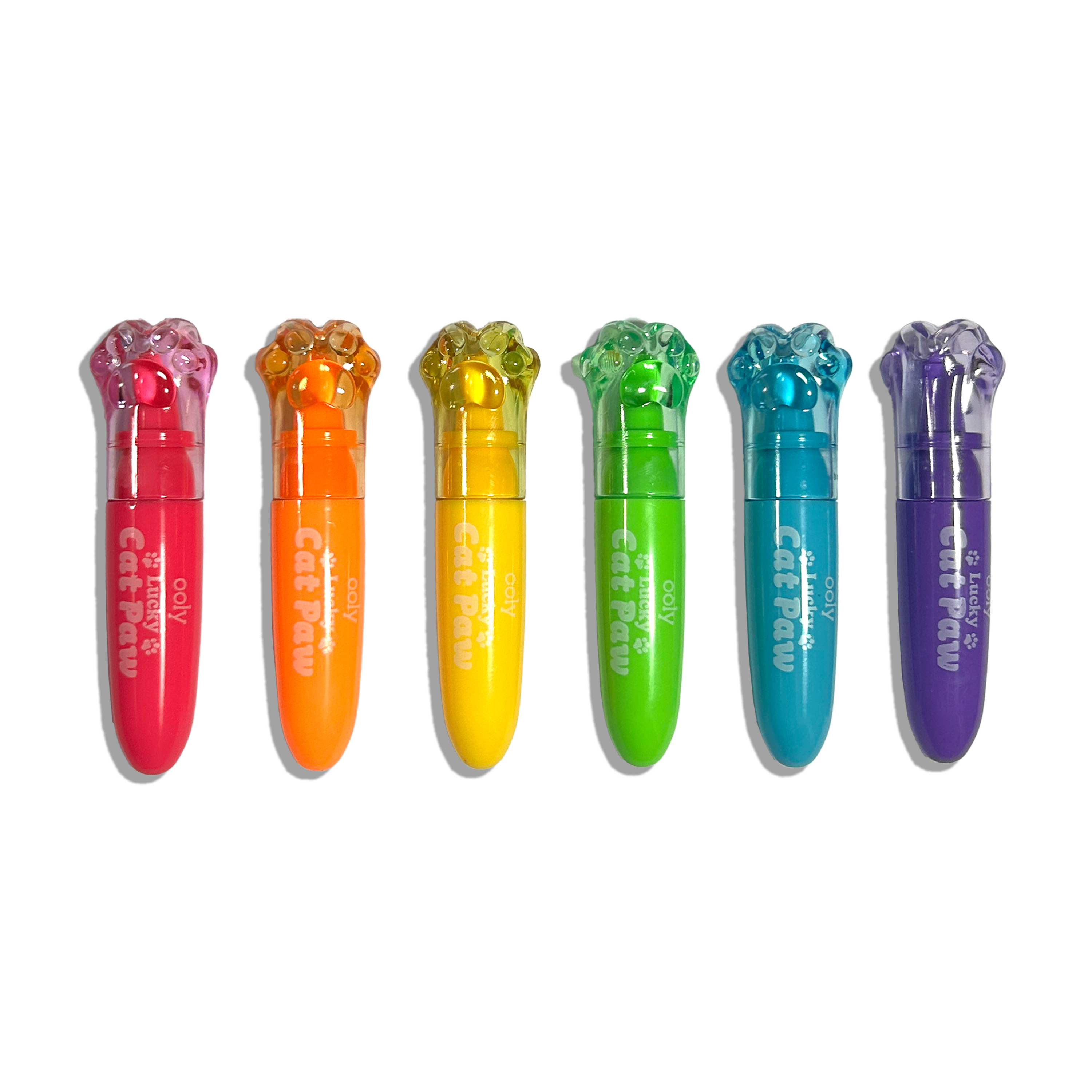 Lucky Cat Paw: Neon Highlighters - Berry Scent (Set of 6)