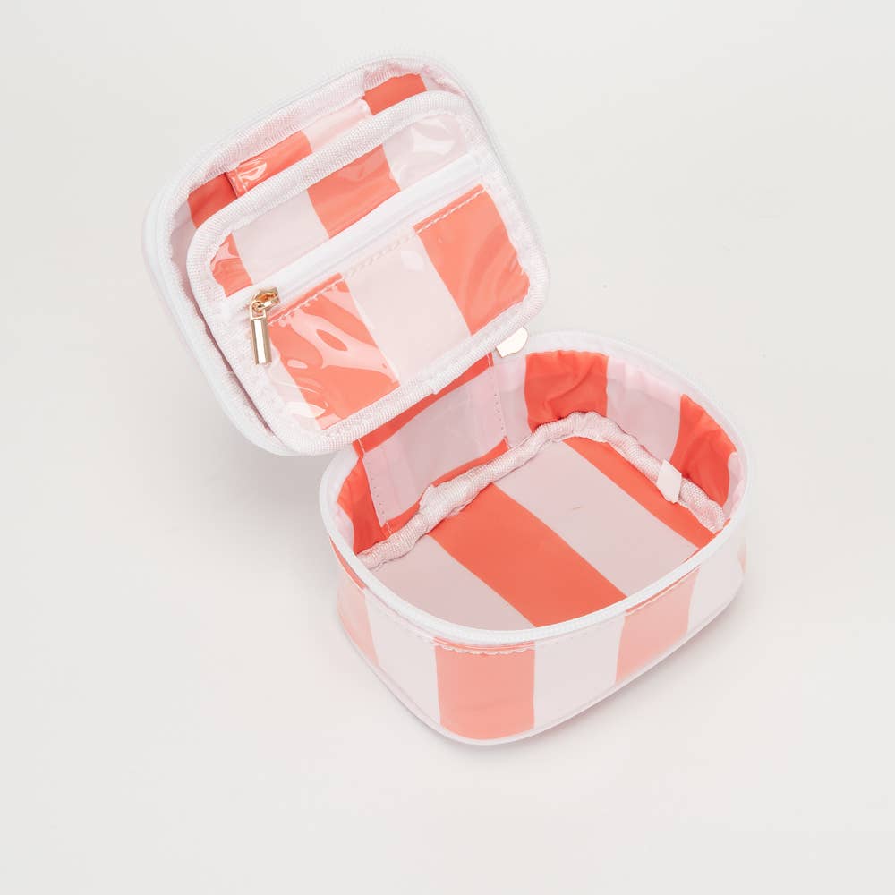 Mini Stripe Cosmetic Case