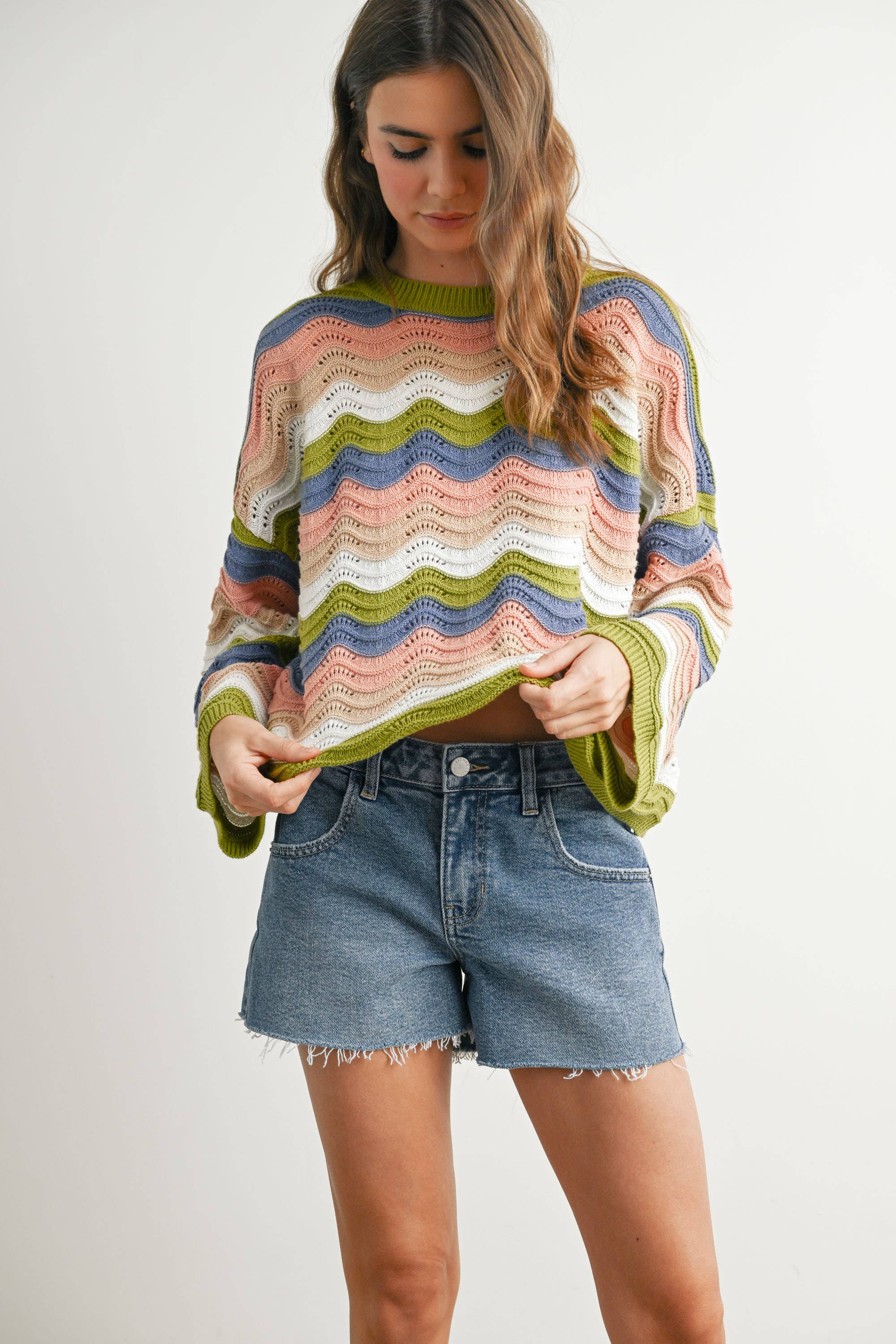Samantha Color Block Sweater