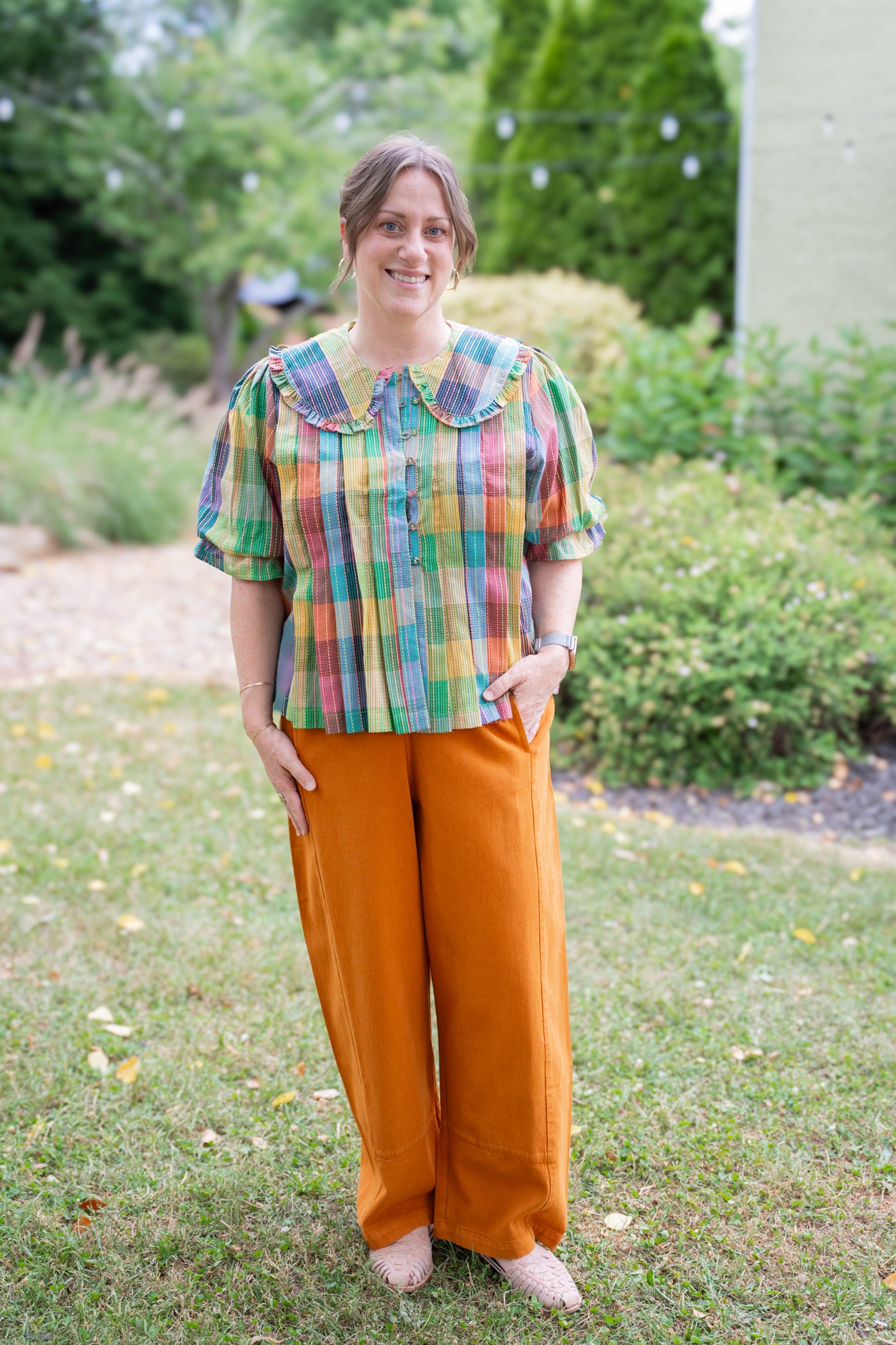 Blocks of Plaid Top
