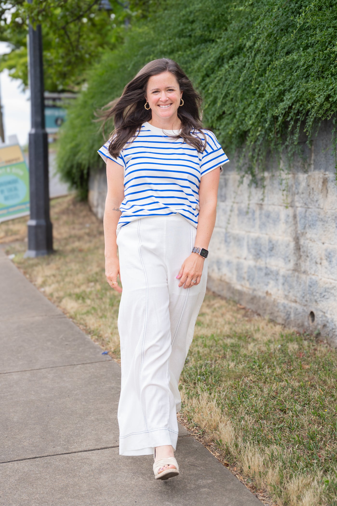 Royal Raglan Sleeve Stripe Tee