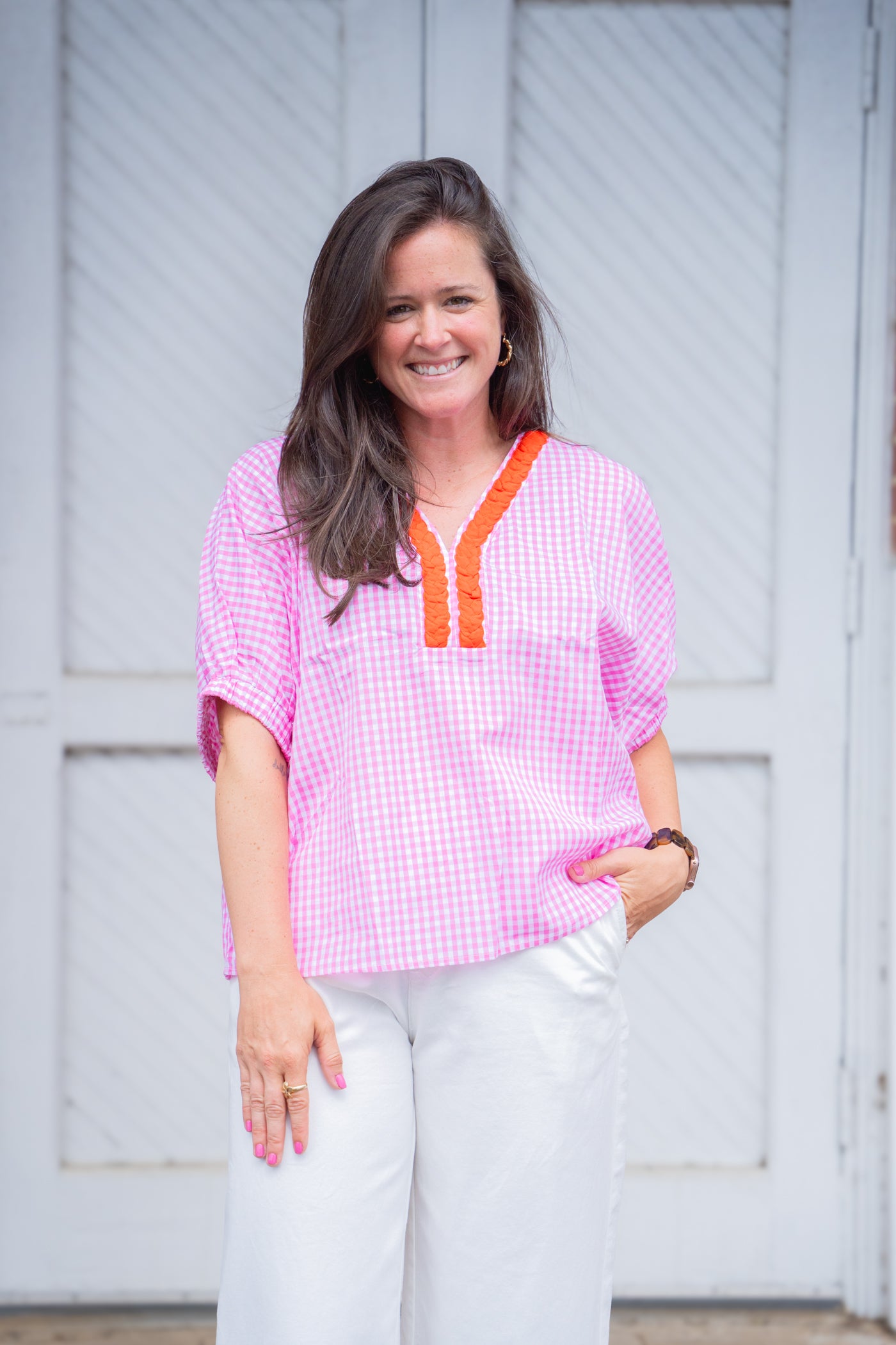 Rosie Gingham Top