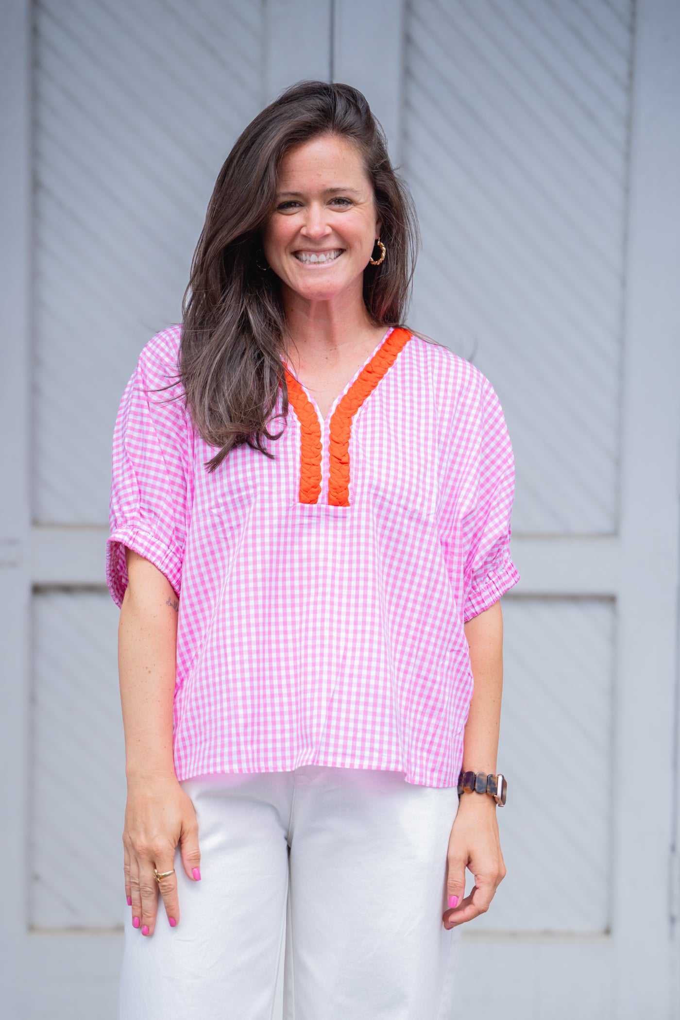Rosie Gingham Top
