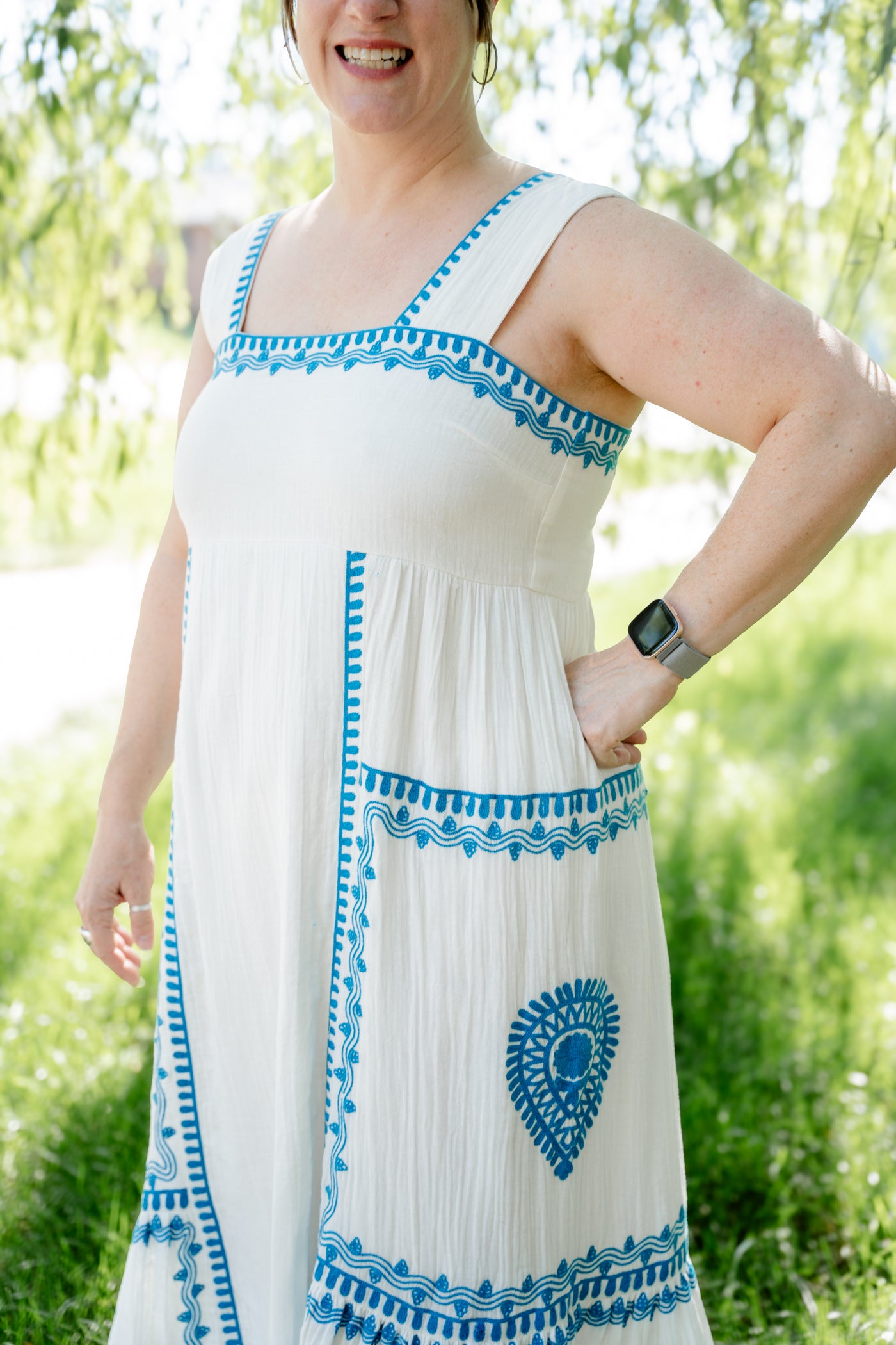 Gauze Embroidered Sundress