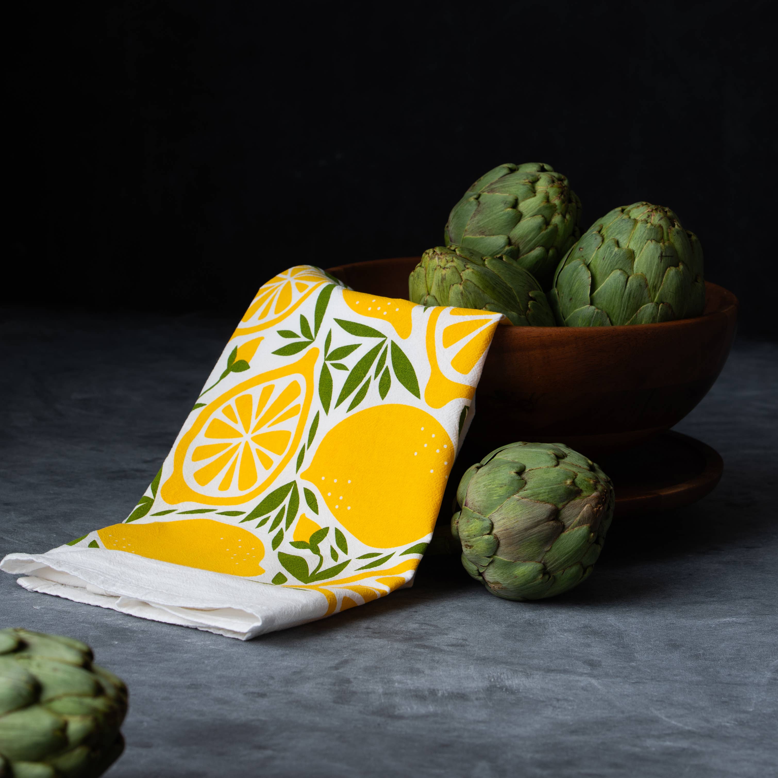 Lemon Tea Towel / Kitchen Decor / Midwest Made