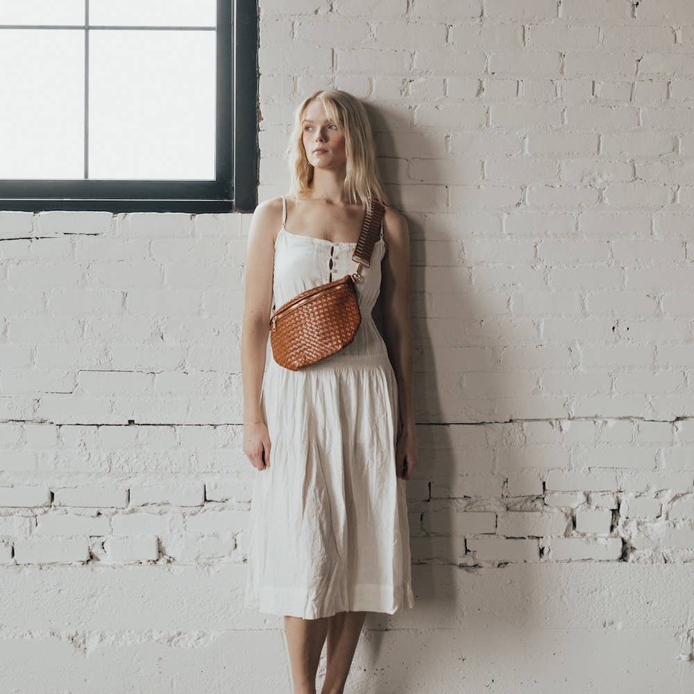 Westlyn Woven Bum Bag *NEW COLORS ADDED*: Cream
