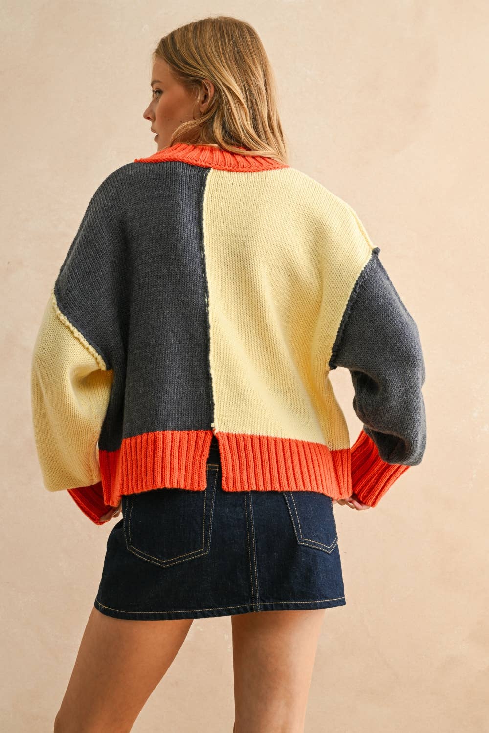 Gwen Color Block Sweater