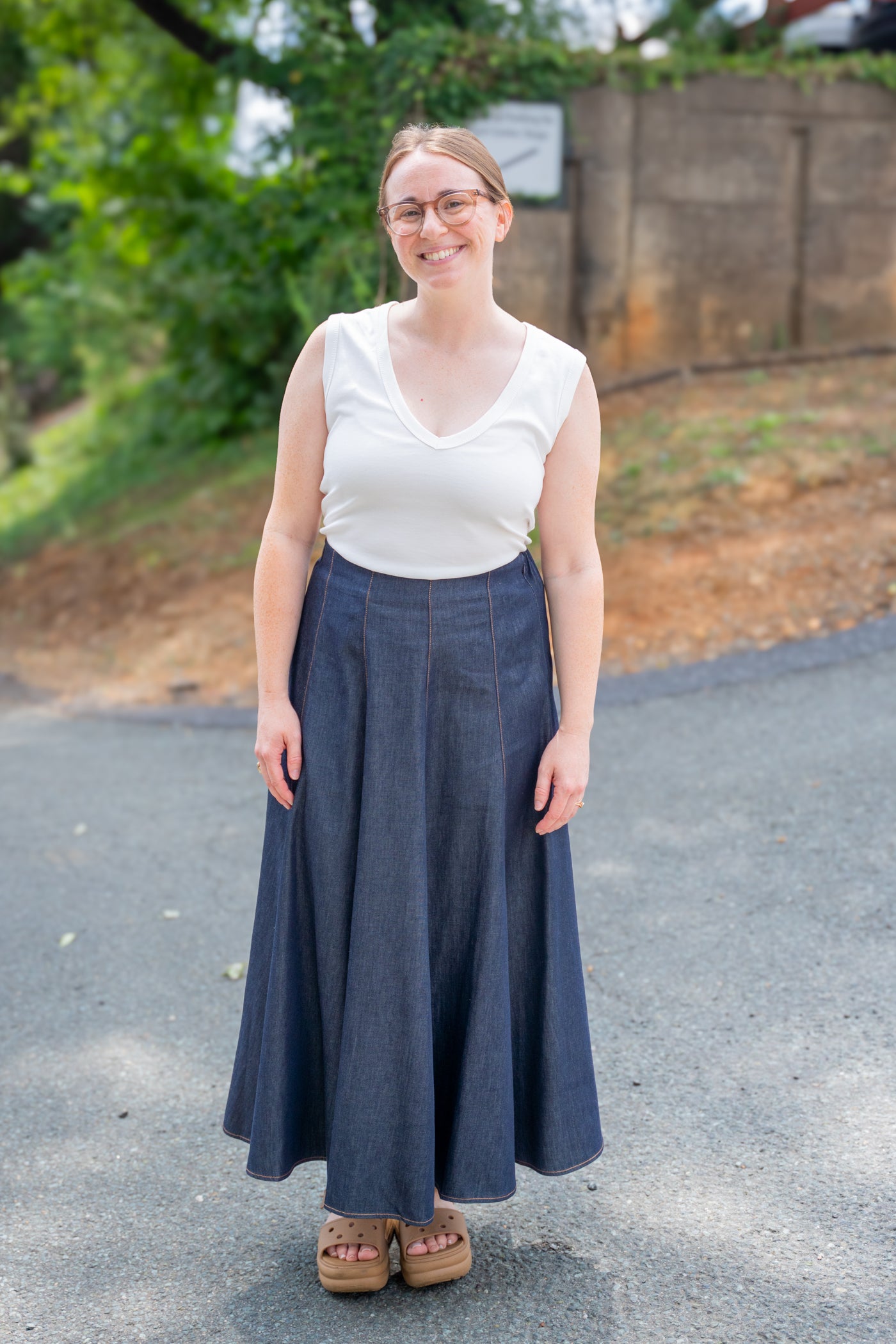 Nova Denim Circle Skirt