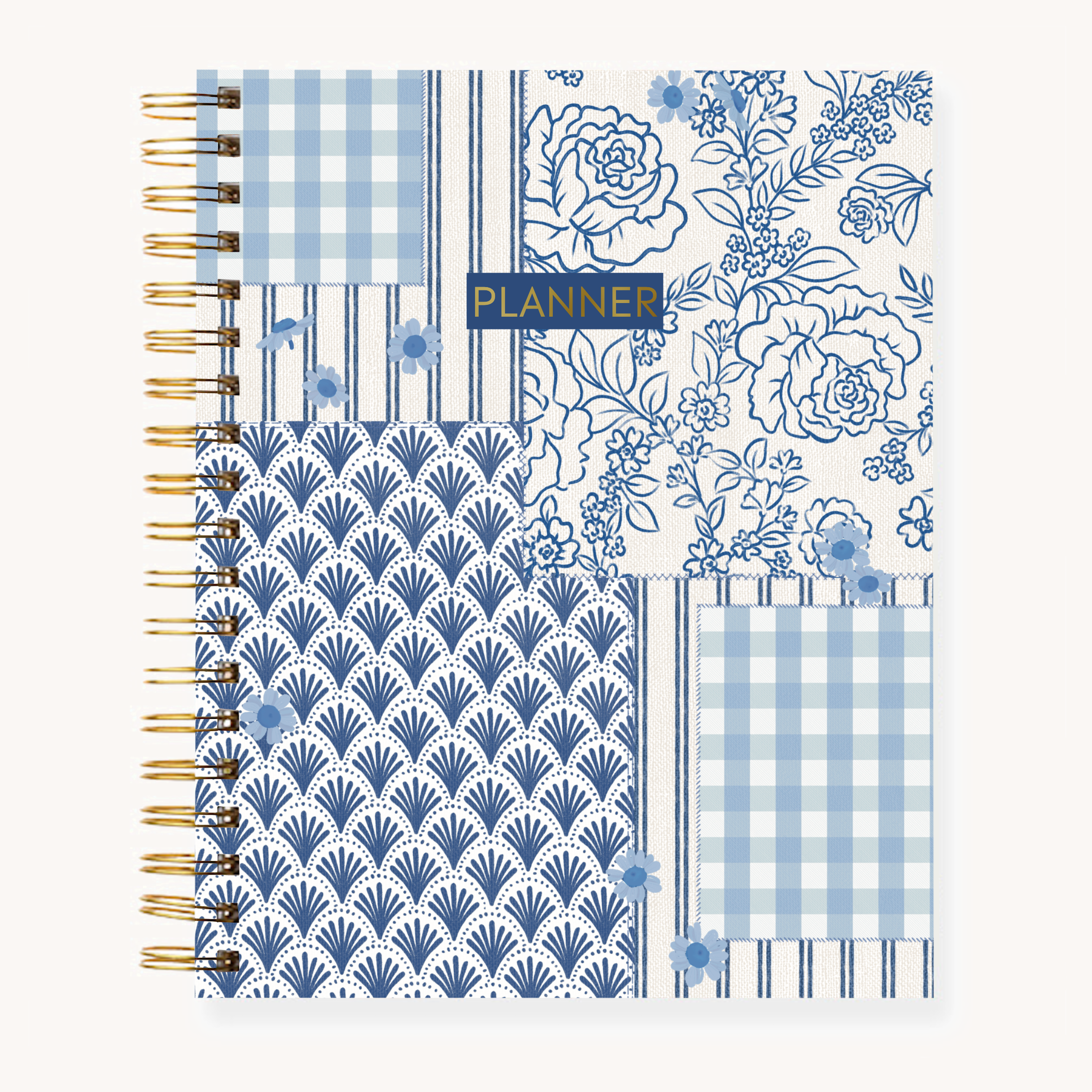 Coastal Patchwork Undated Planner: 7x9