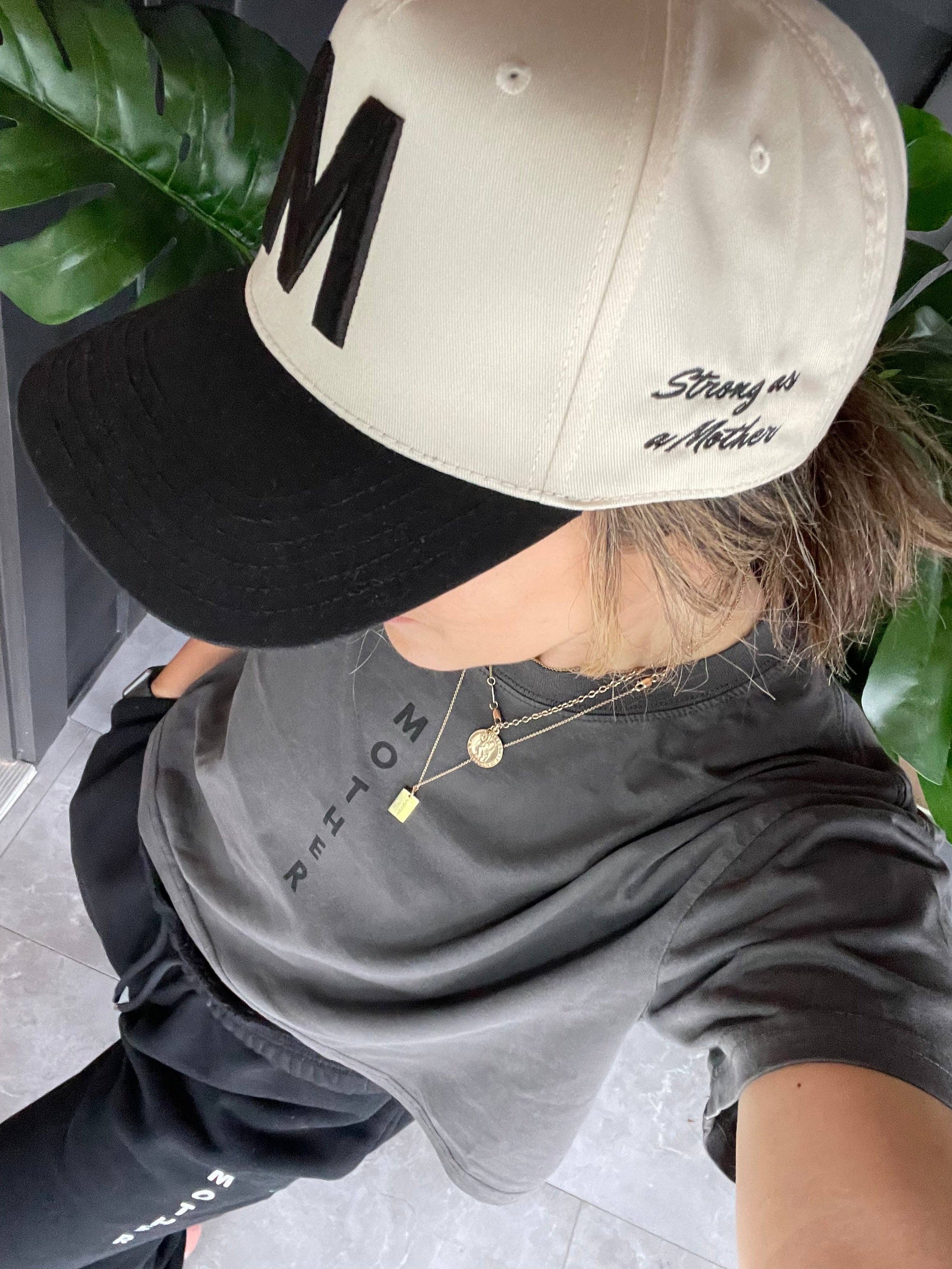 Mother Printed Crop Tshirt - Faded Black: Faded Black / Large