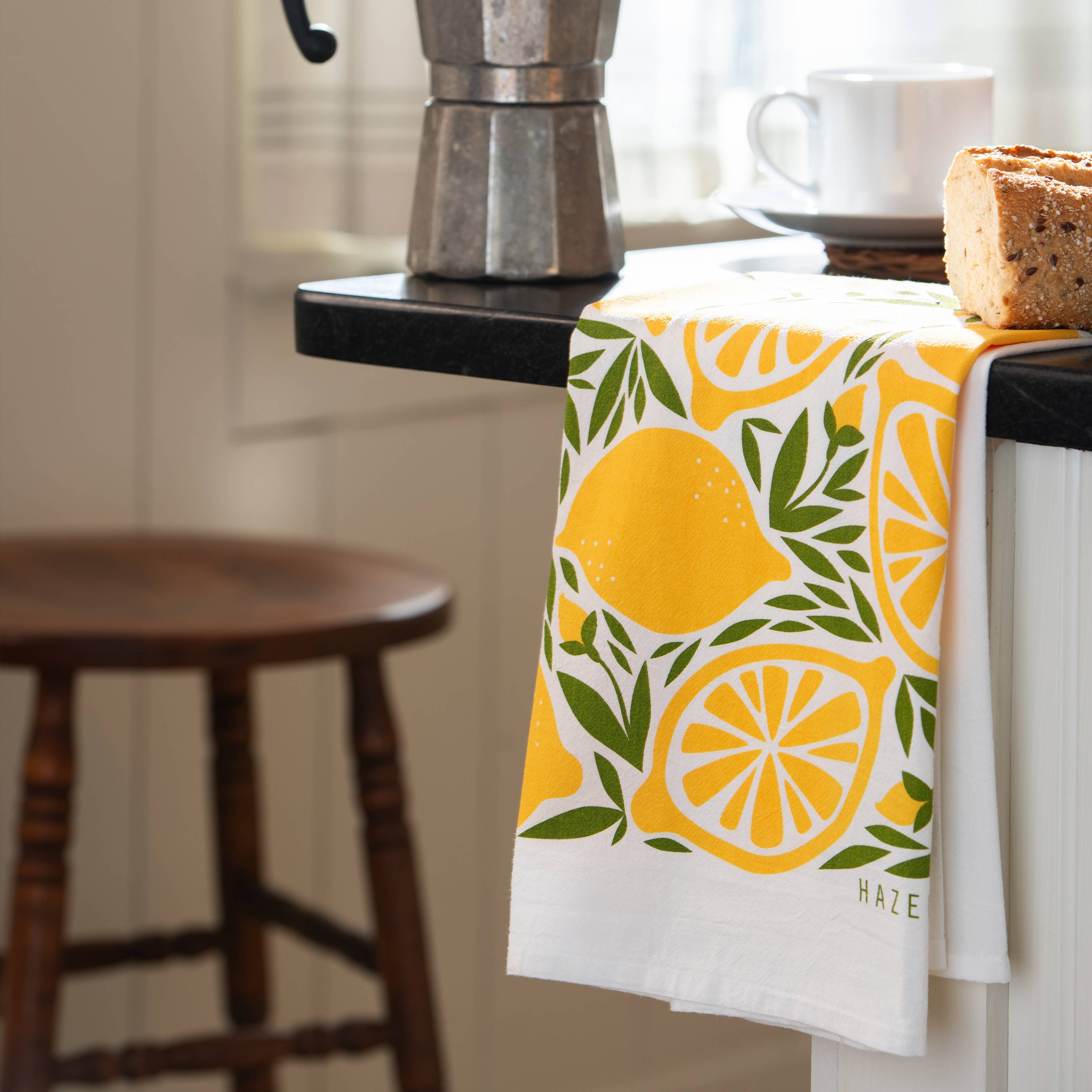 Lemon Tea Towel / Kitchen Decor / Midwest Made