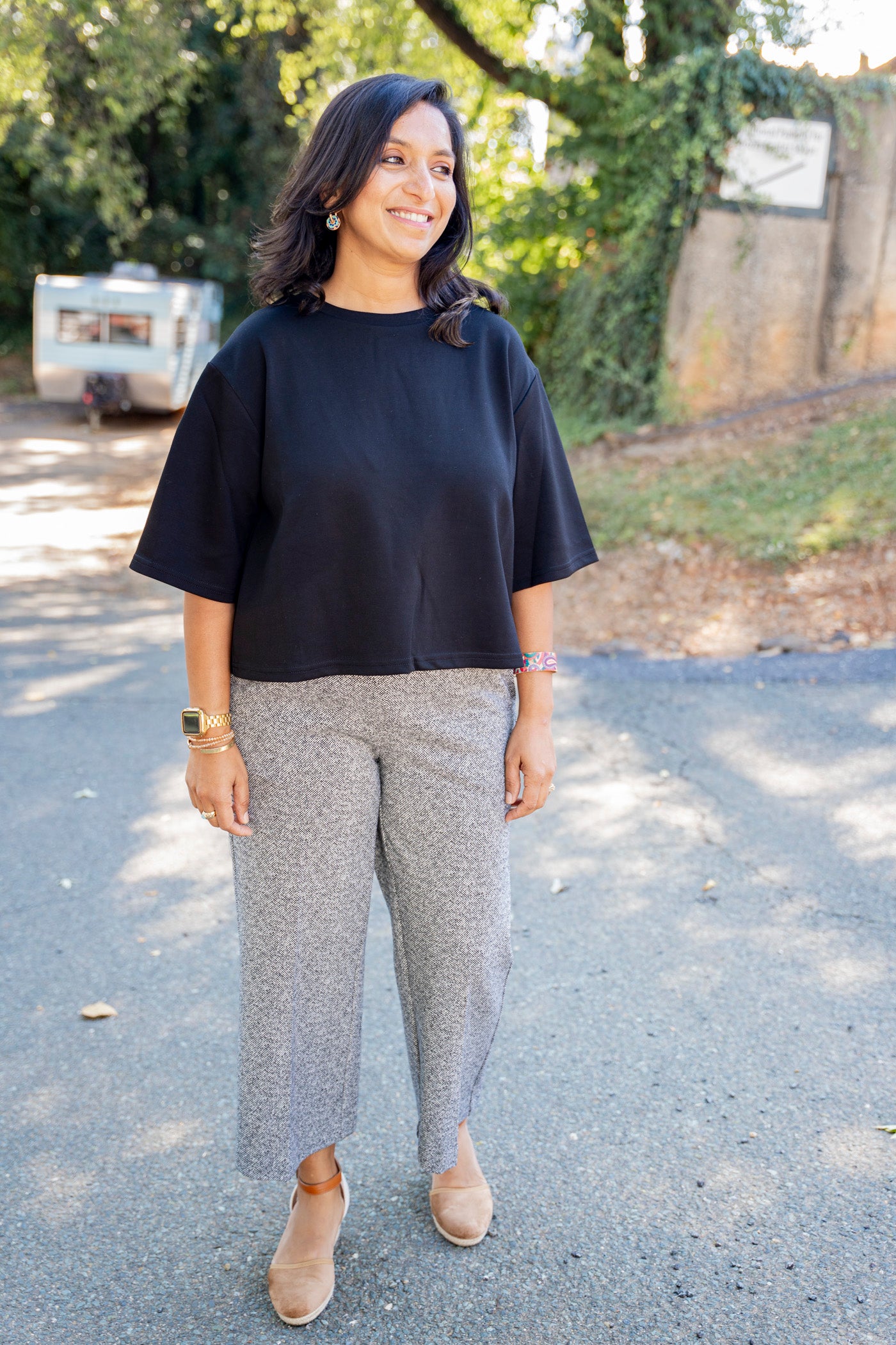 B&W Tweed Knit Pants